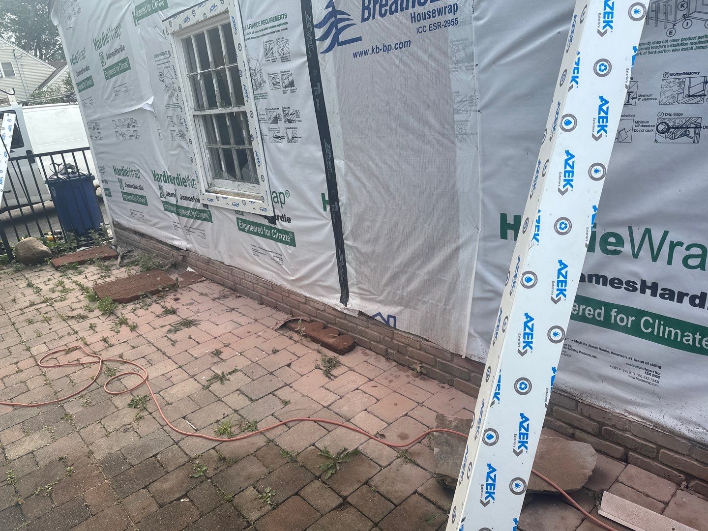 Siding Installation using Hardie Plank Artic white by A Plus Exterior