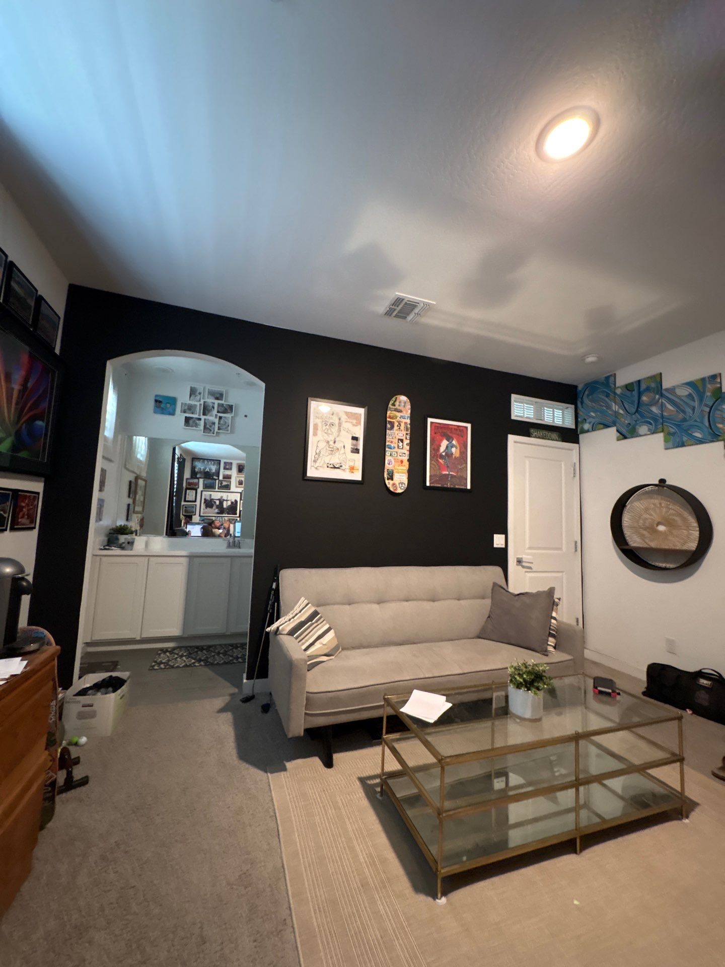 Custom Living Room Gallery Wall and Media Installation in Buckeye by CompanyCam Sales Demo