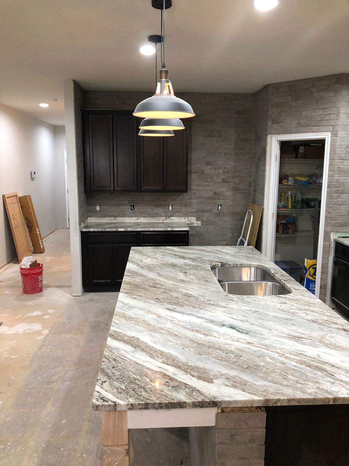 Kitchen countertop upgrade with Custom Stone Countertops in New Braunfels by Mena stone surfaces