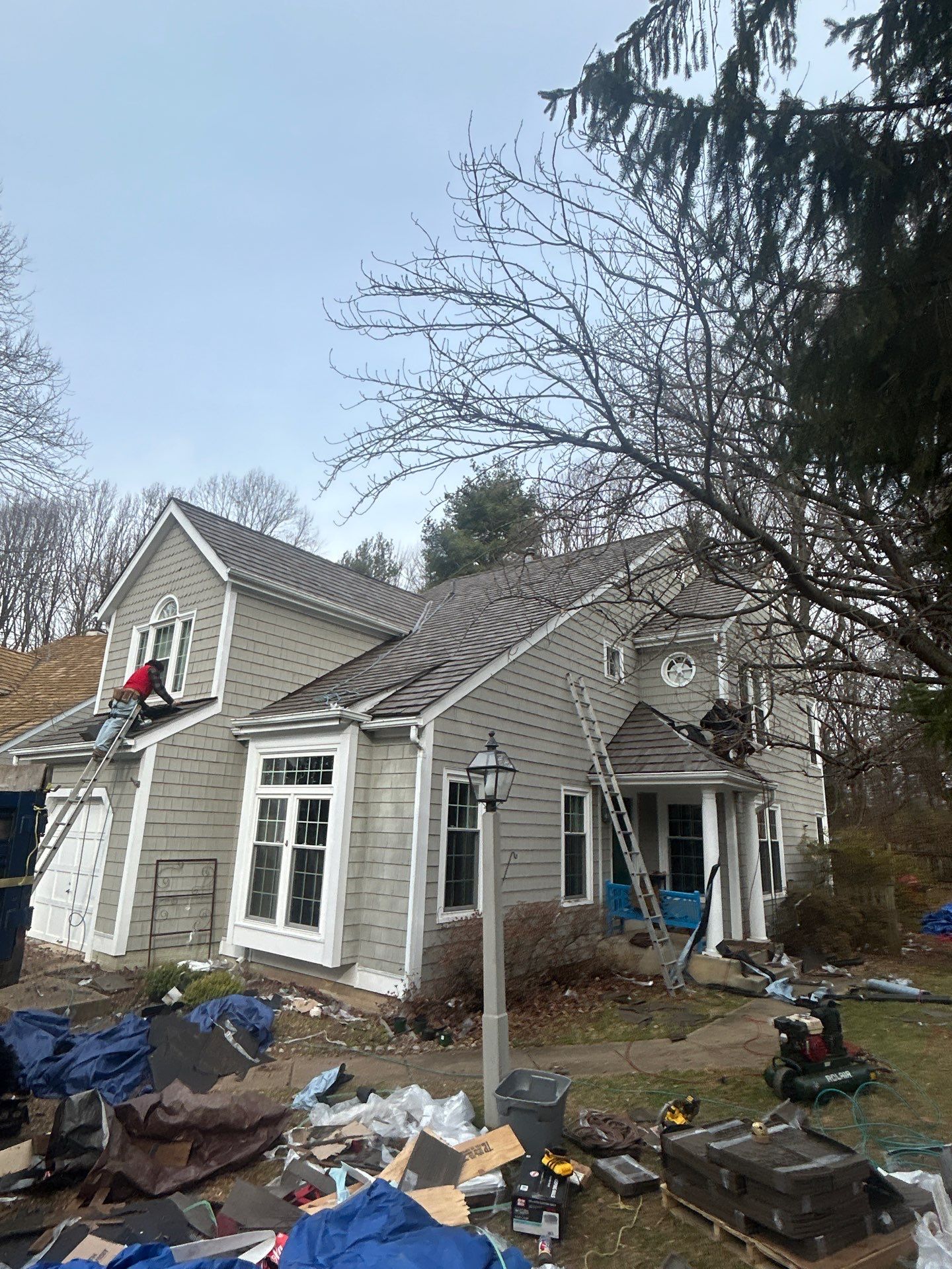 Reston :  Residential Roof Replacement with Brava Synthetic Cedar Shake Class C Natural  by RM Banning, Inc.