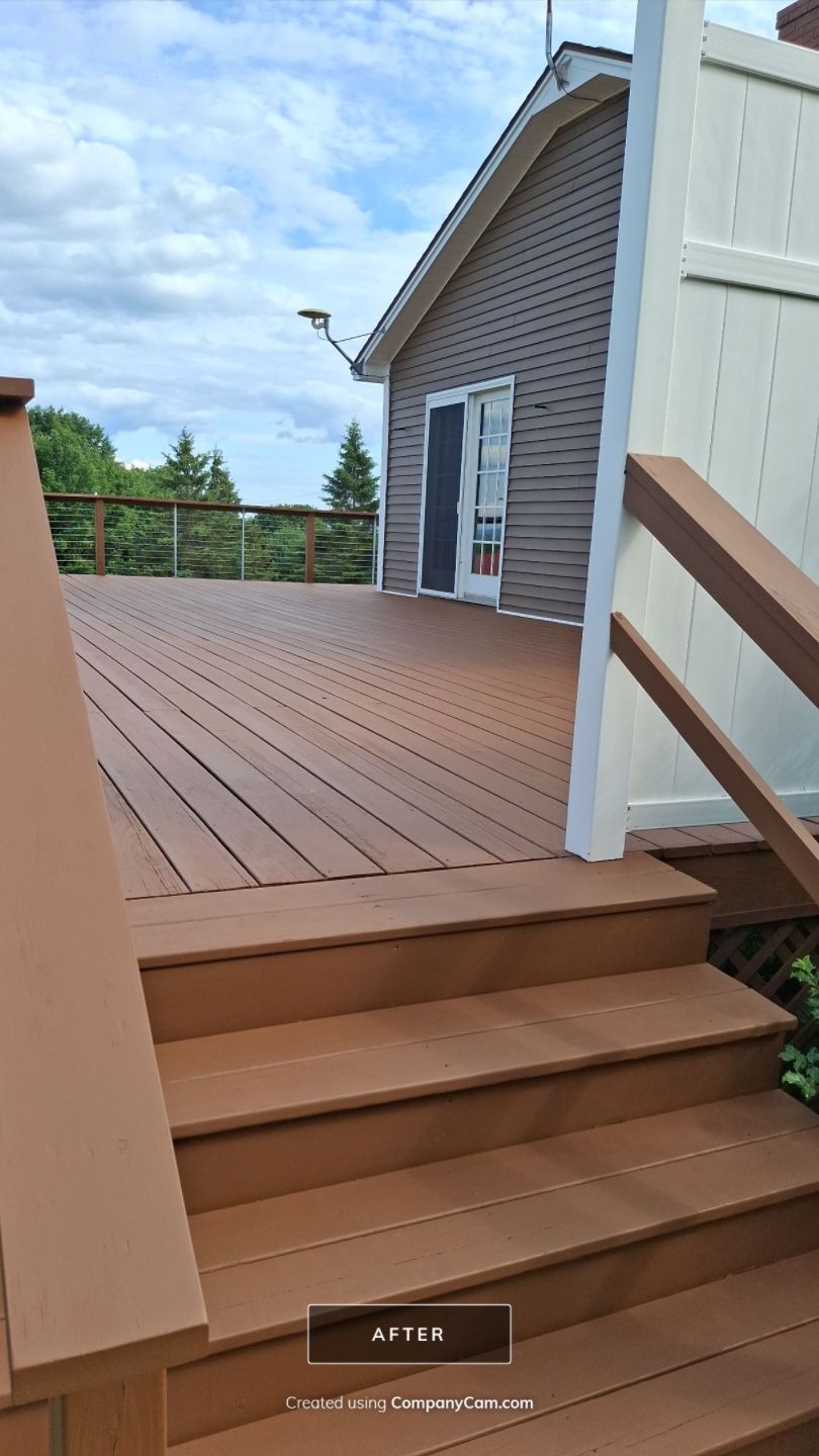 Deck Staining by Big Pine Panting Inc