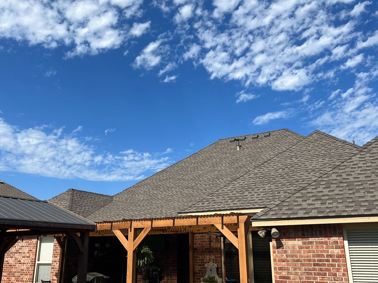 Reroof using GAF HDZ - Weathered Wood by Castillo Roofing