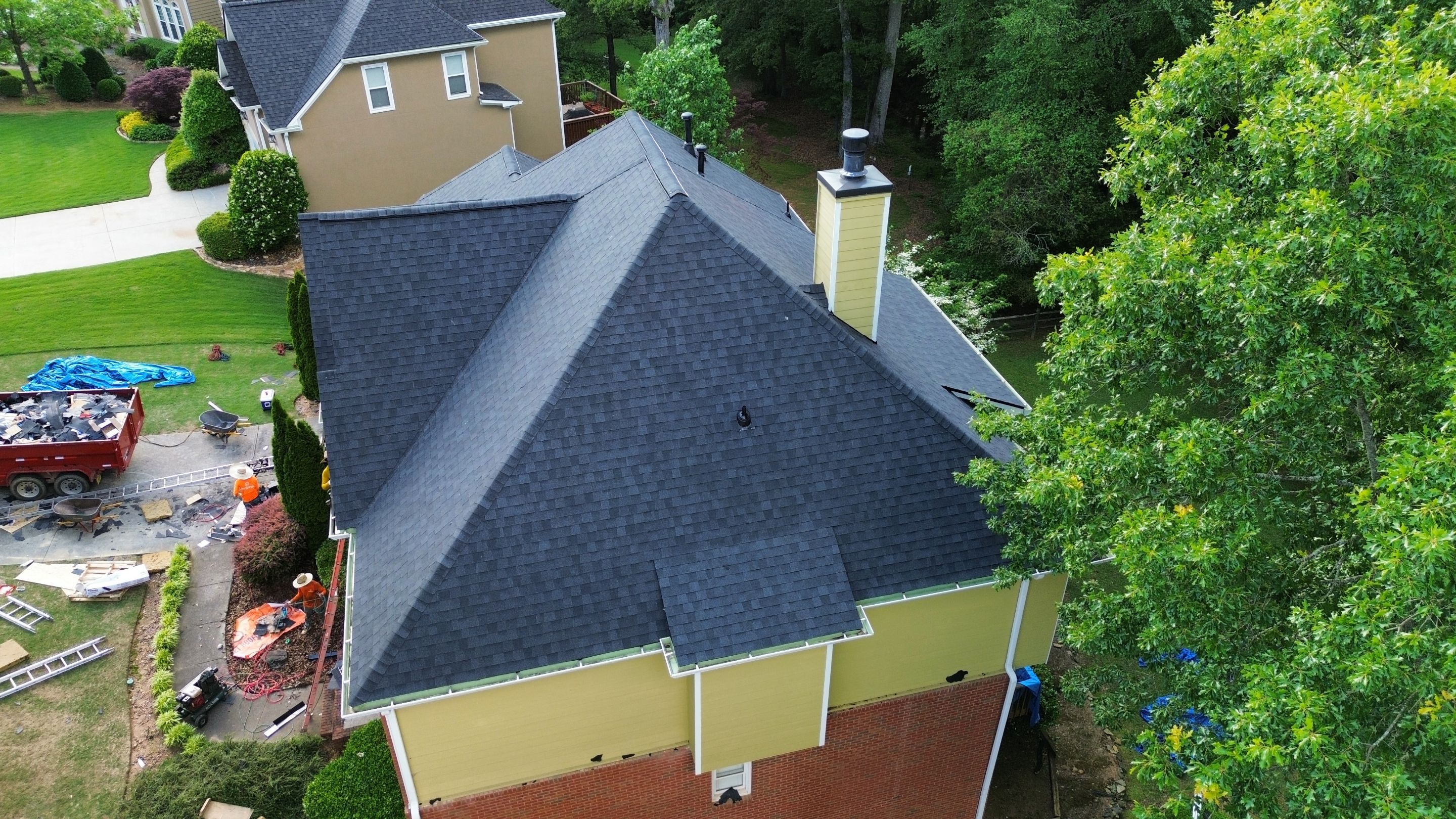 Alpharetta, GA Roof Replacement CertainTeed Landmark Charcoal Black by Reset Roofing