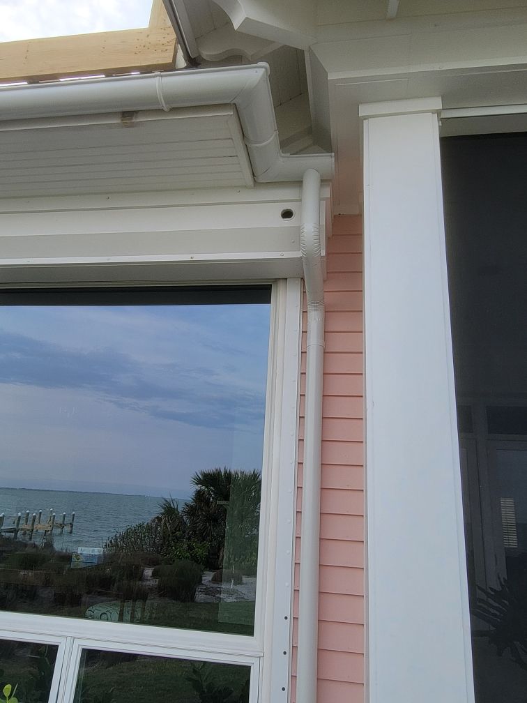 Half-Round Seamless Gutters in Boca Grande FL by Gutter Professors