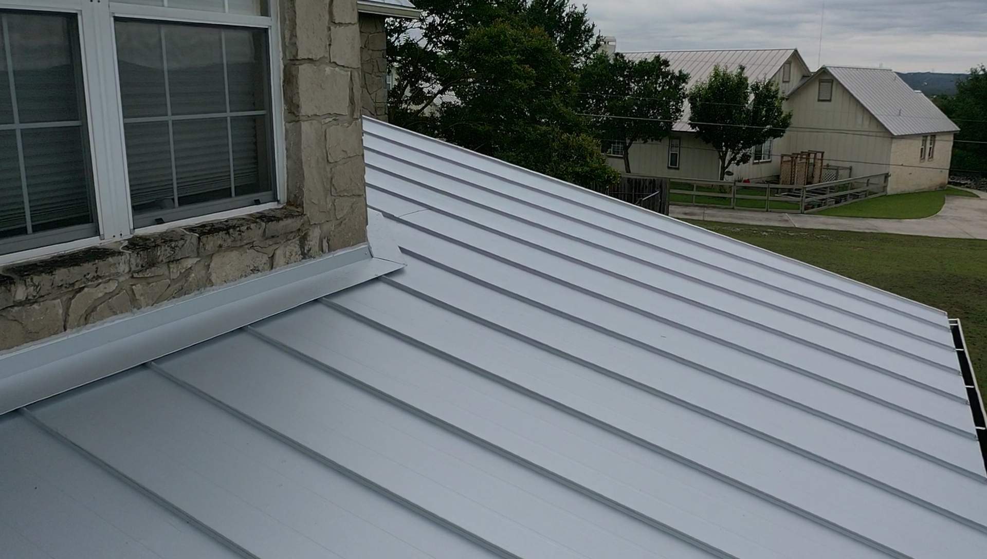 Residential Metal Roof Installation using McElroy Metal by Premier Roofing and Contracting
