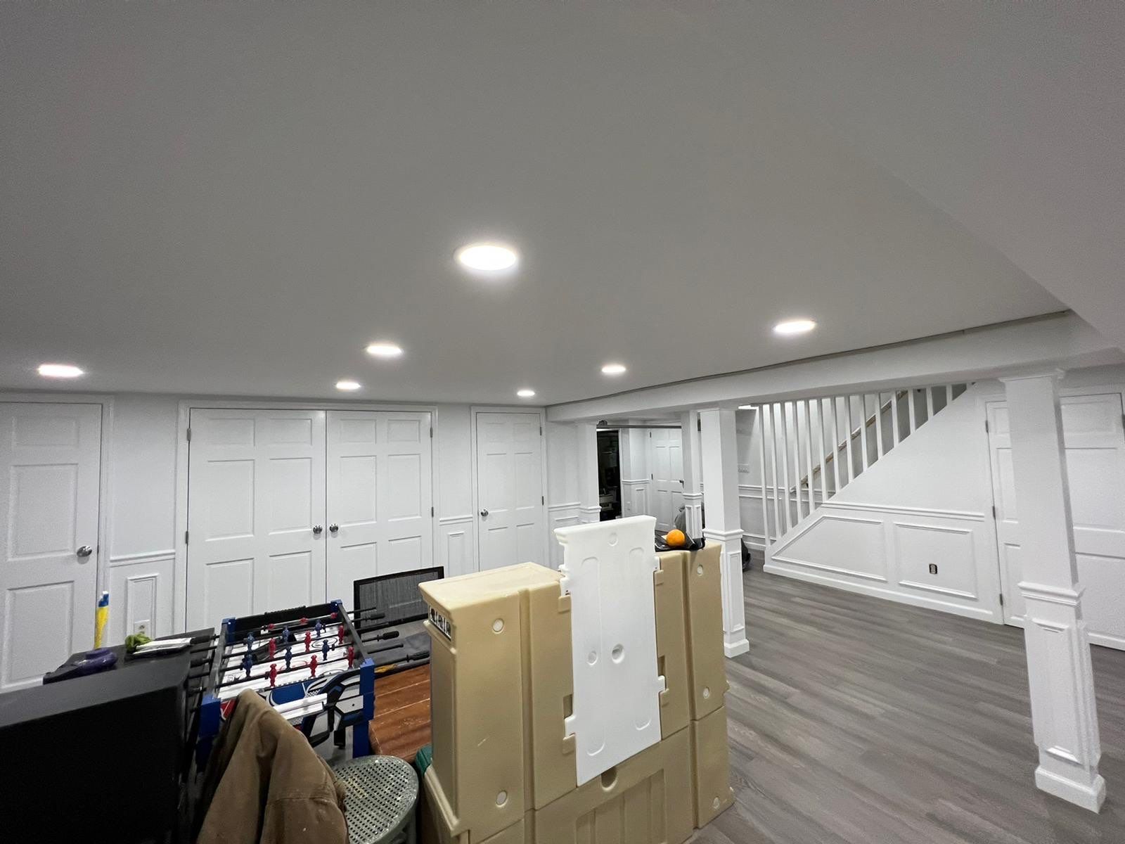 Basement Remodel using Drywall by Home Concepts Construction