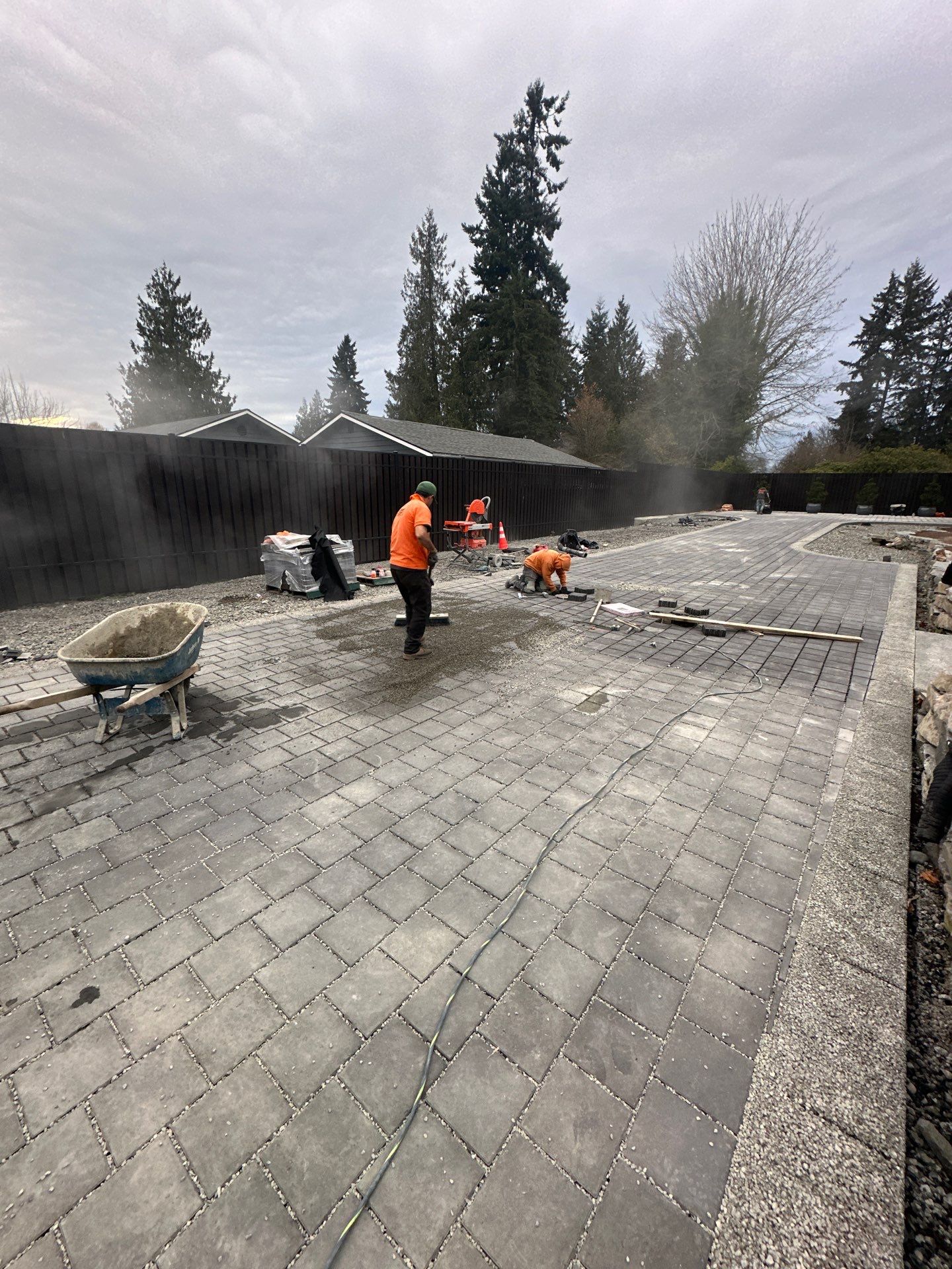 Permeable Pavers Driveway by Jireh Asphalt & Concrete Inc 
