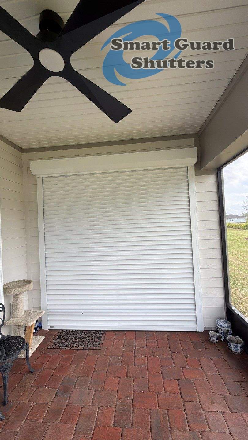 Hurrican Protection in Whtie by Smart Guard Shutters