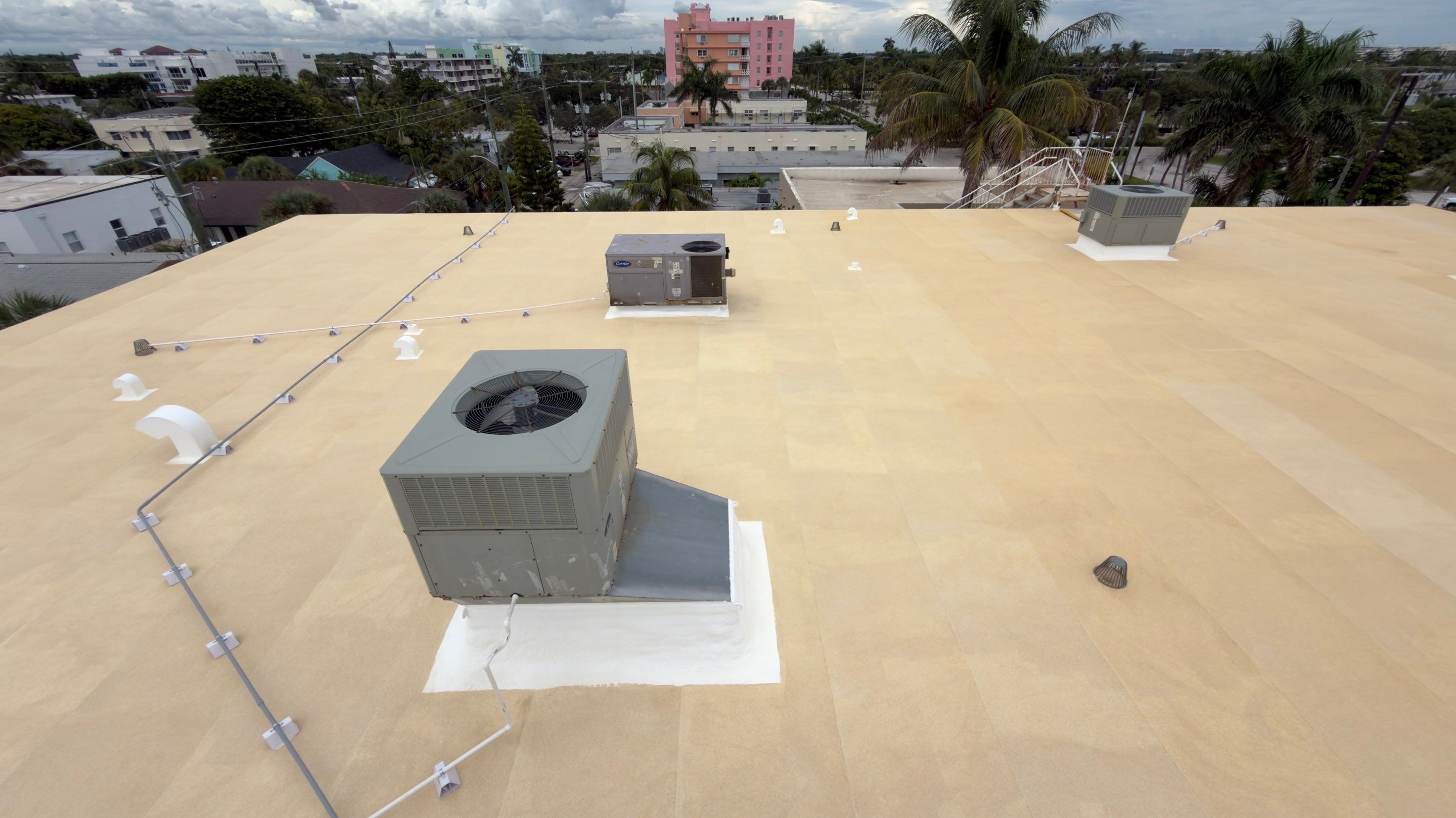 Commercial Roof Restoration for Lake Worth Beach Flat Roof Project by Roof King LLC