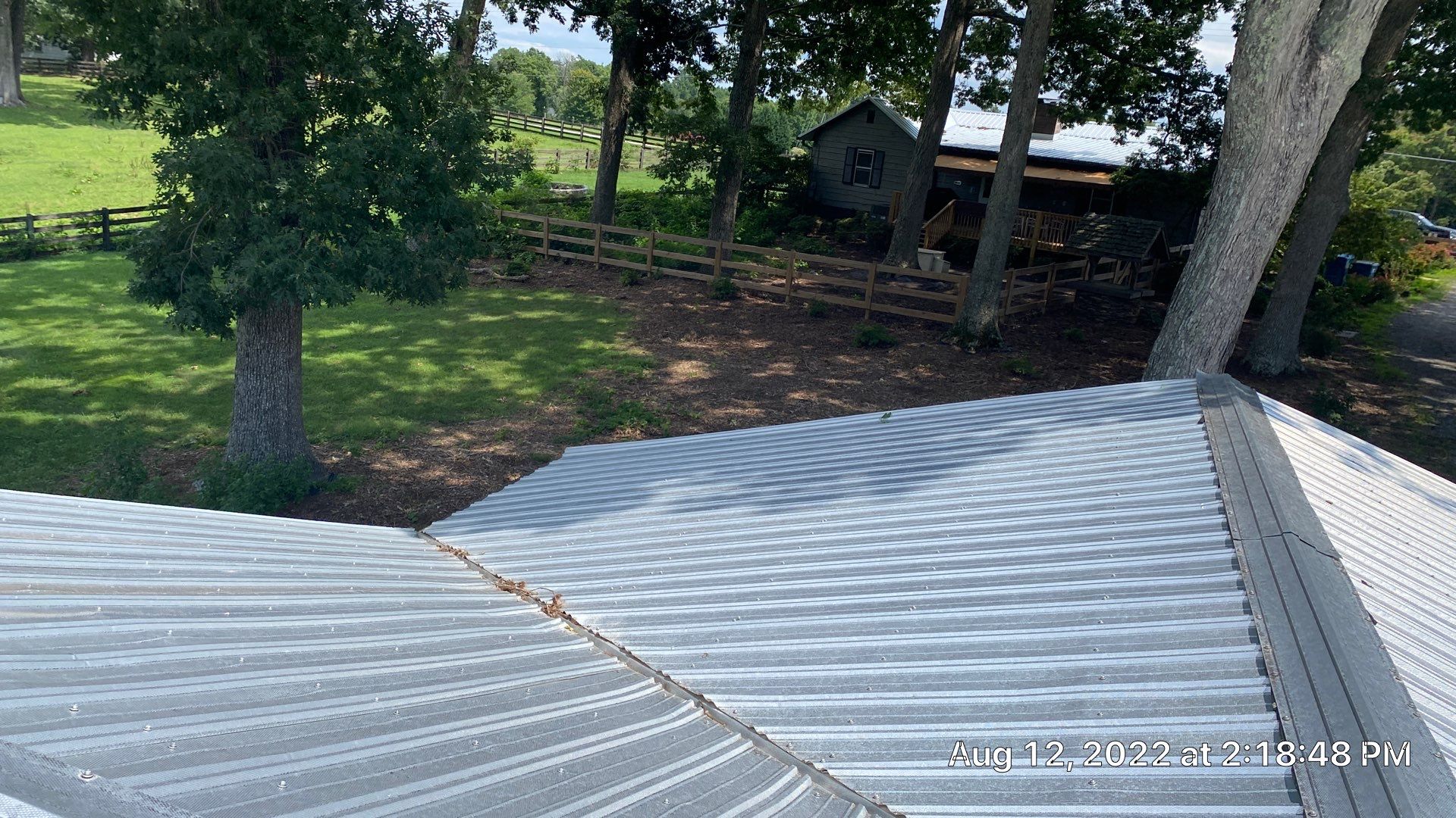 Beautiful Standing Seam Metal Roof by Just In Time Roofing and Restoration