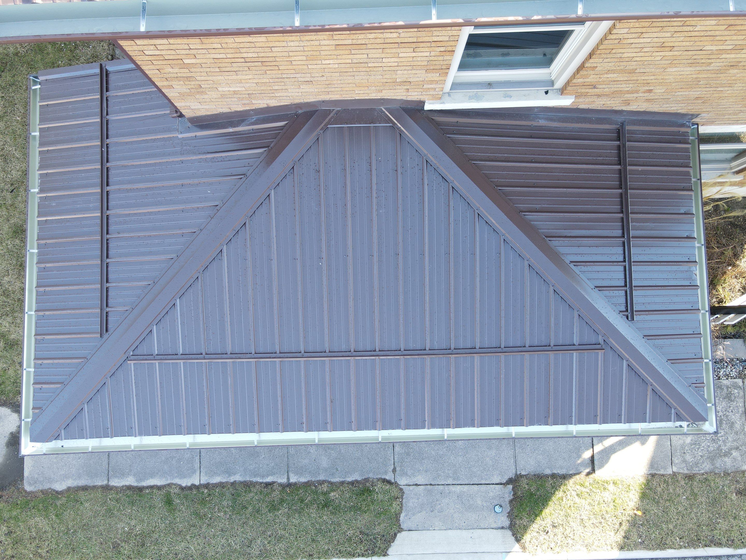 Residential Roofing Installation using Performance Panel Metal - Brown by RoofX