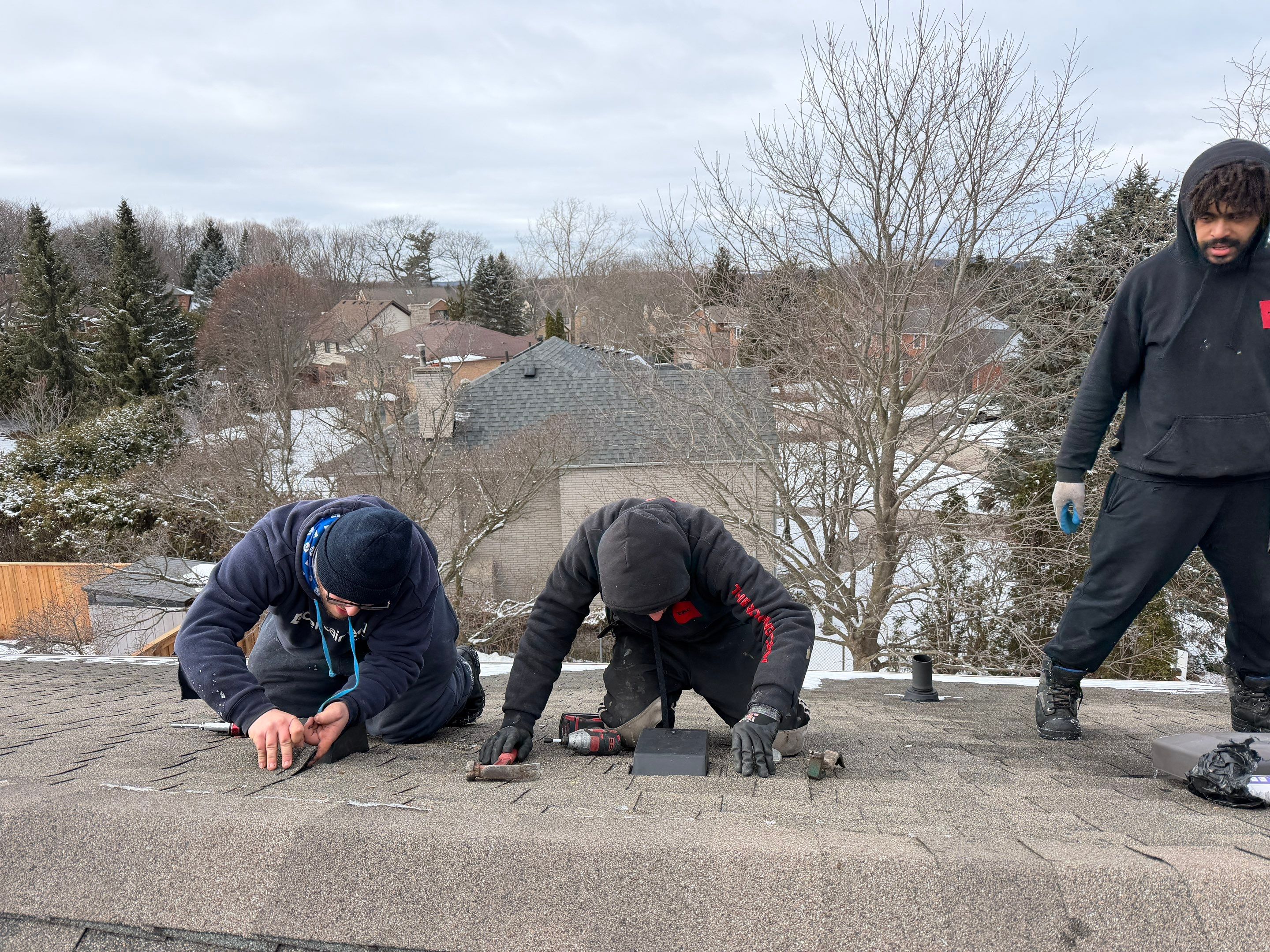 Project in Hamilton by The Roofing Crew
