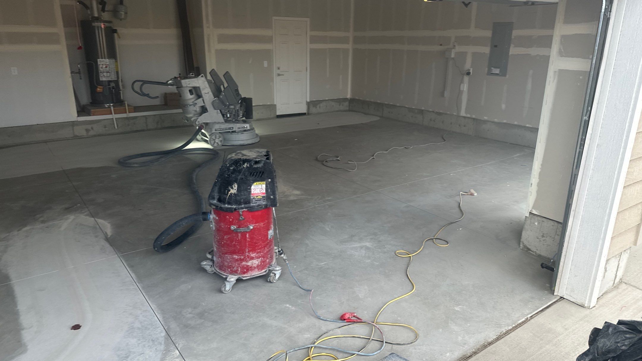 Garage Transformation using Sandstone by Croc Coatings, LLC