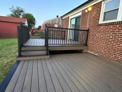 New deck and new Sliding door in Pennsauken NJ