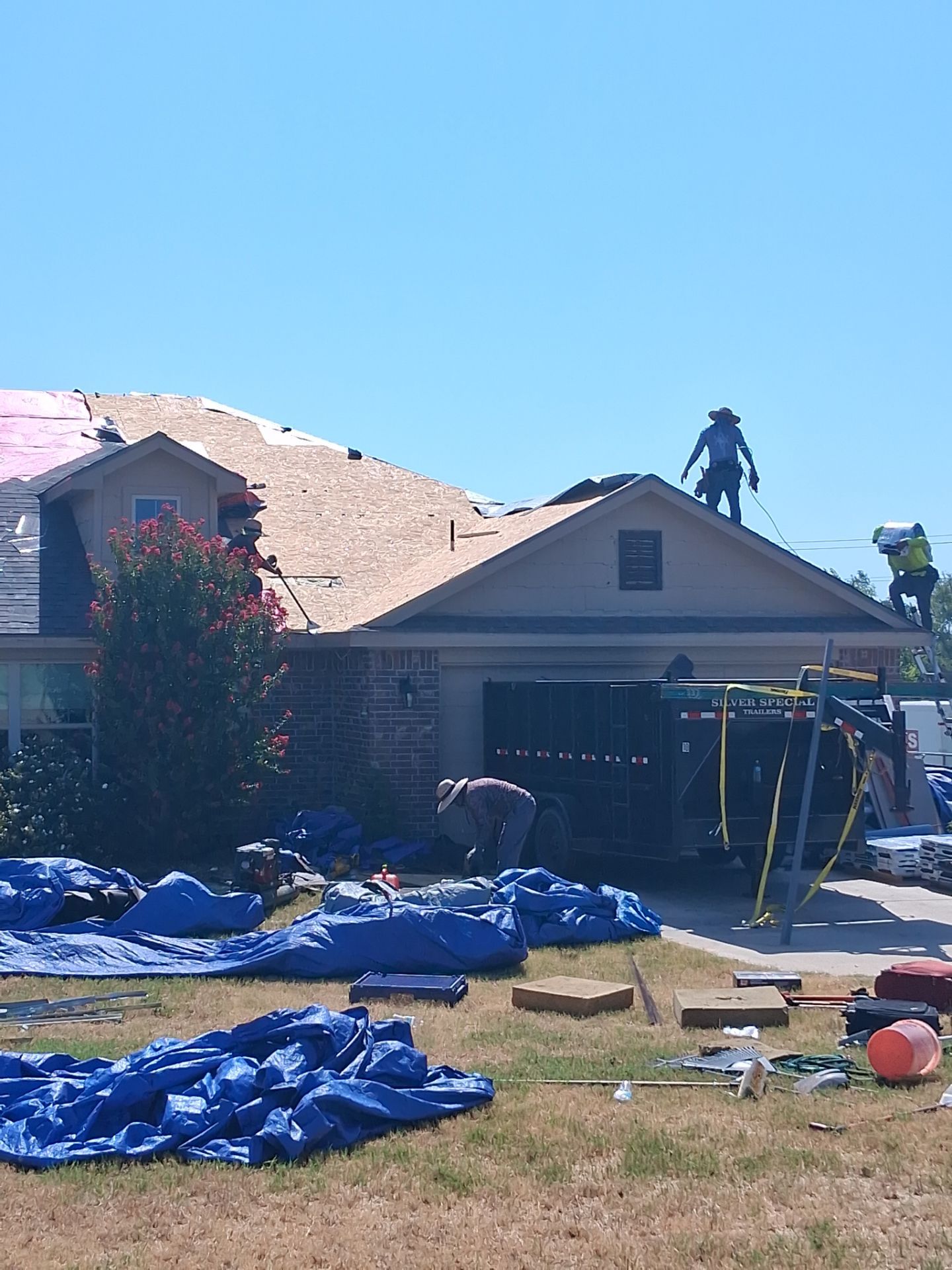 Residential Roof Replacement and Decking Repair in Springtown, Texas by Performance 1 Roofing