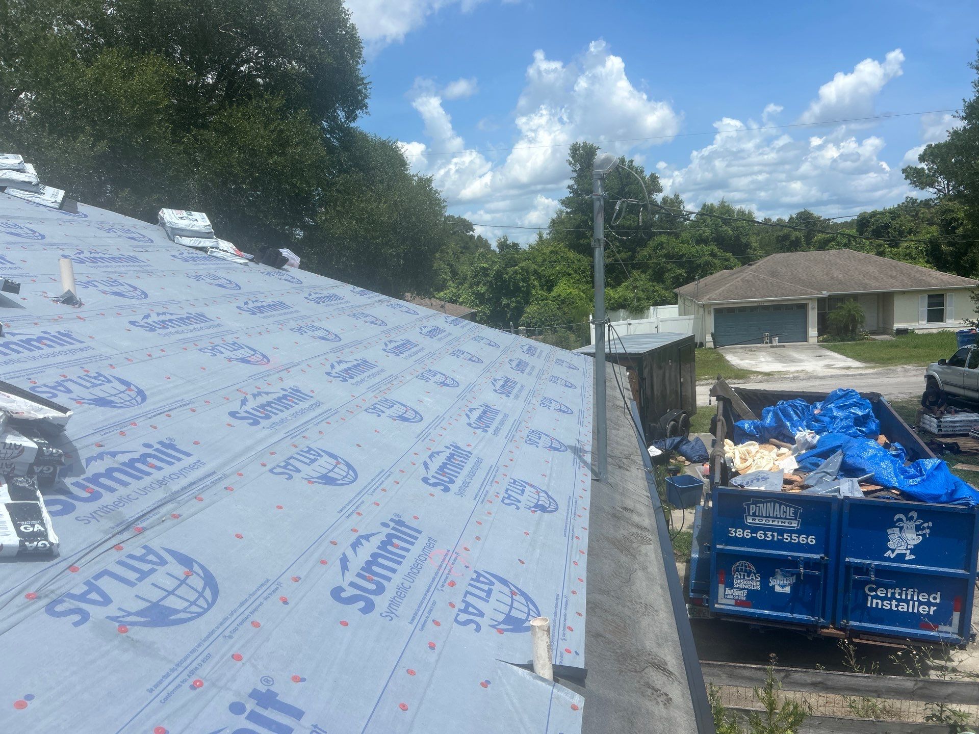 Residential Roofing Installation in Orange City Featuring Pinnacle Pristine Shingles by Pinnacle Roofing Group