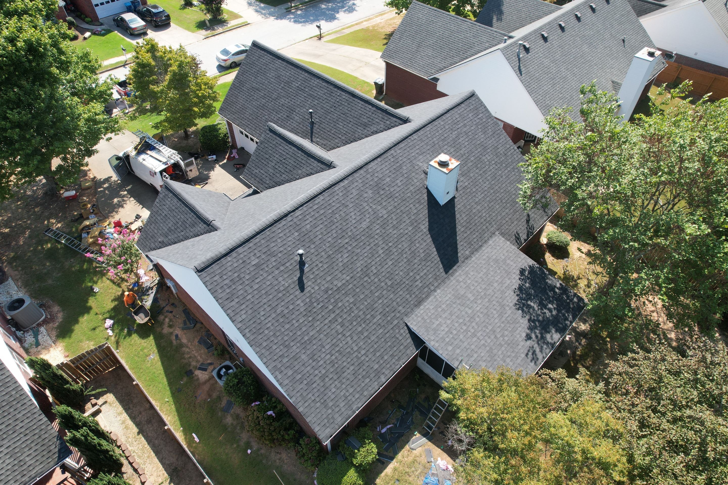 Residential Roof Replacement using Owens Corning Onyx Black by Inspector Roofing and Restoration