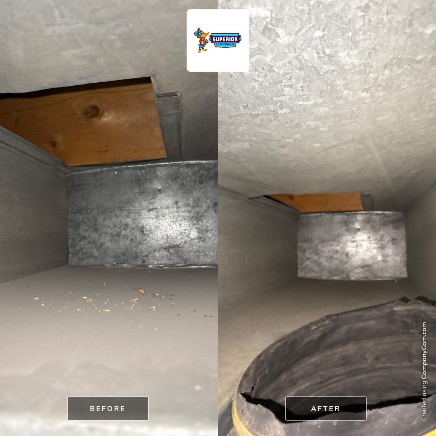Air Duct Cleaning With a Vacuum Truck in Ellwood City, PA by Superior Air Duct Cleaning