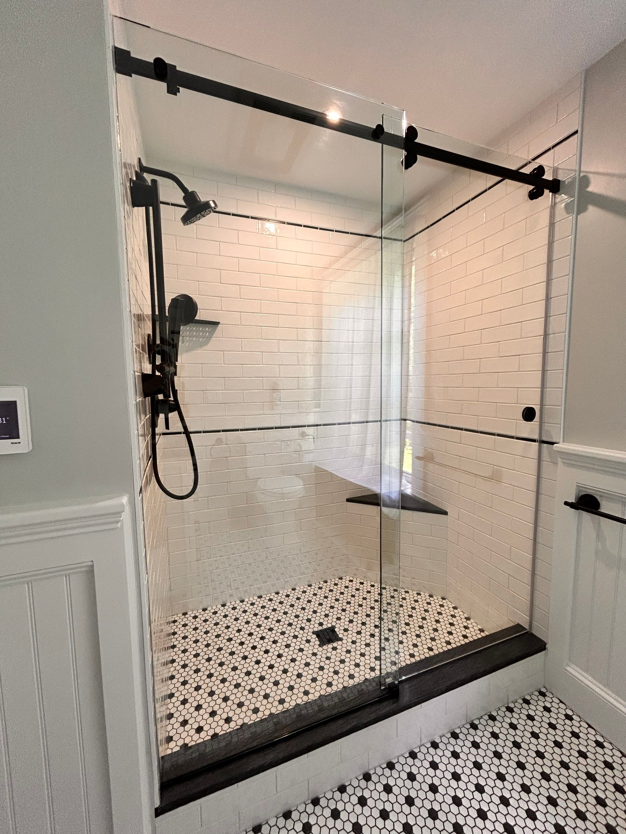 CRL Deluxe Serenity Shower using Tempered Shower Glass by Cheshire Glass Company
