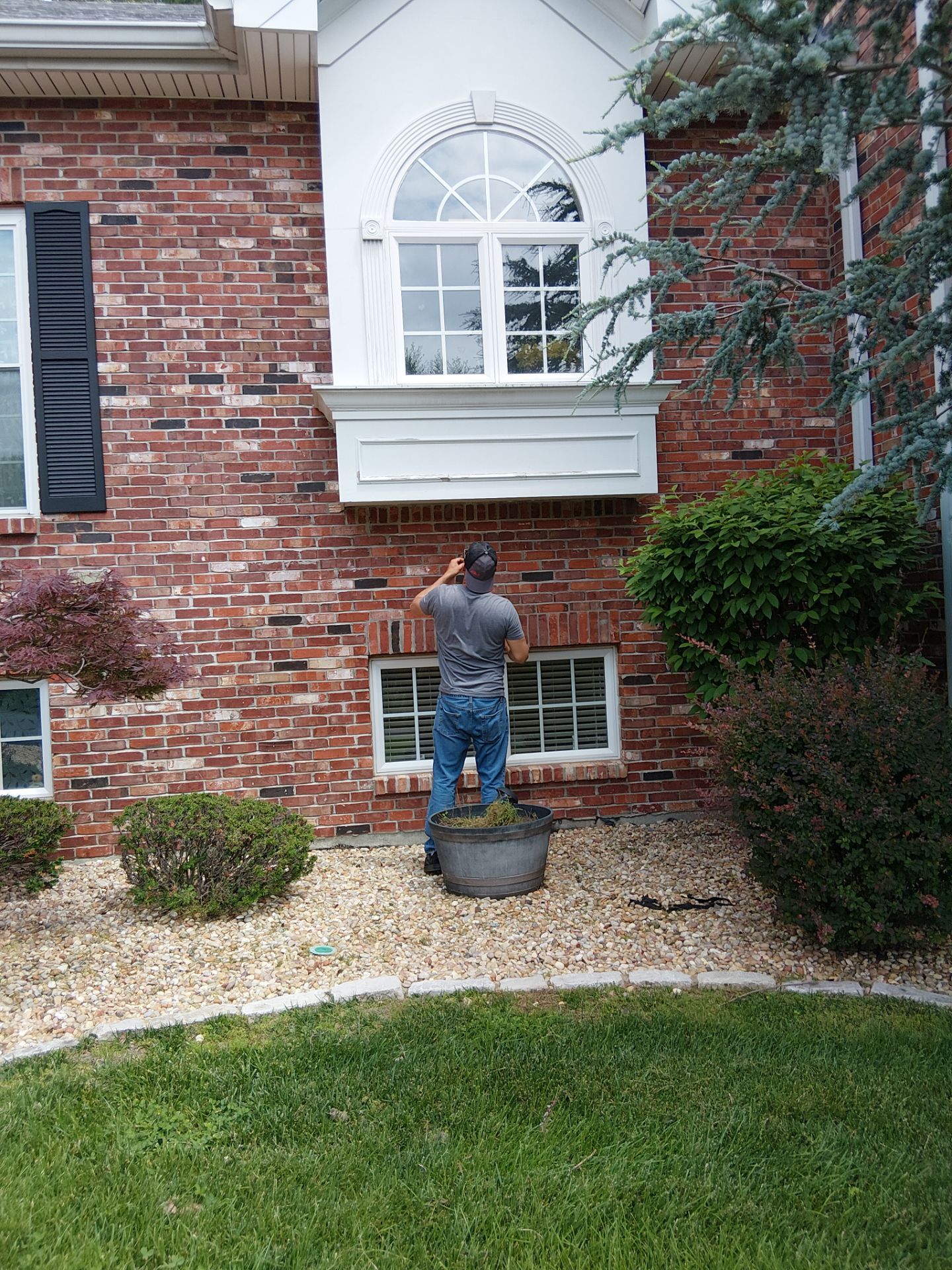 2nd-Story Exterior Trim Paint Repair – Chesterfield, MO by Legendary Services Company LLC.