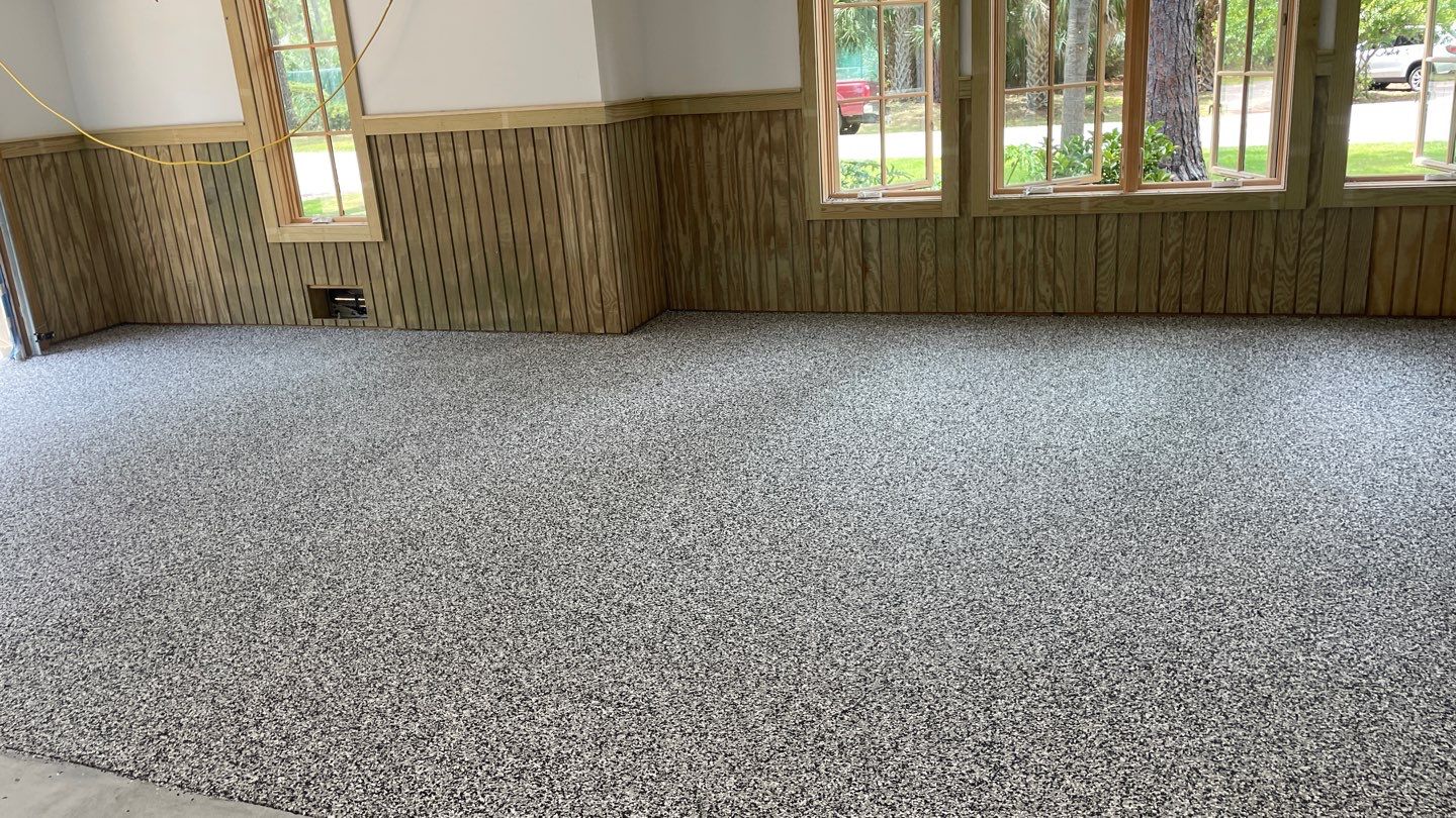 Garage TransFLOORmation using Domino by Innovative Concrete Coatings 