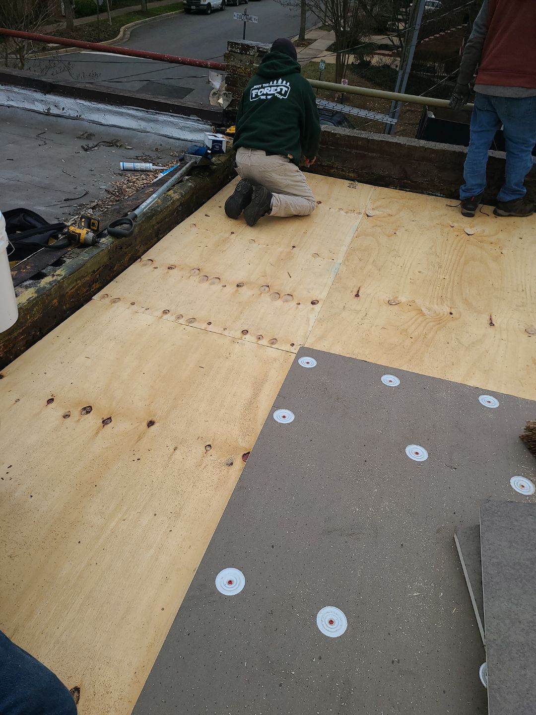 Arlington Flat TPO Roof Installation by RM Banning, Inc.