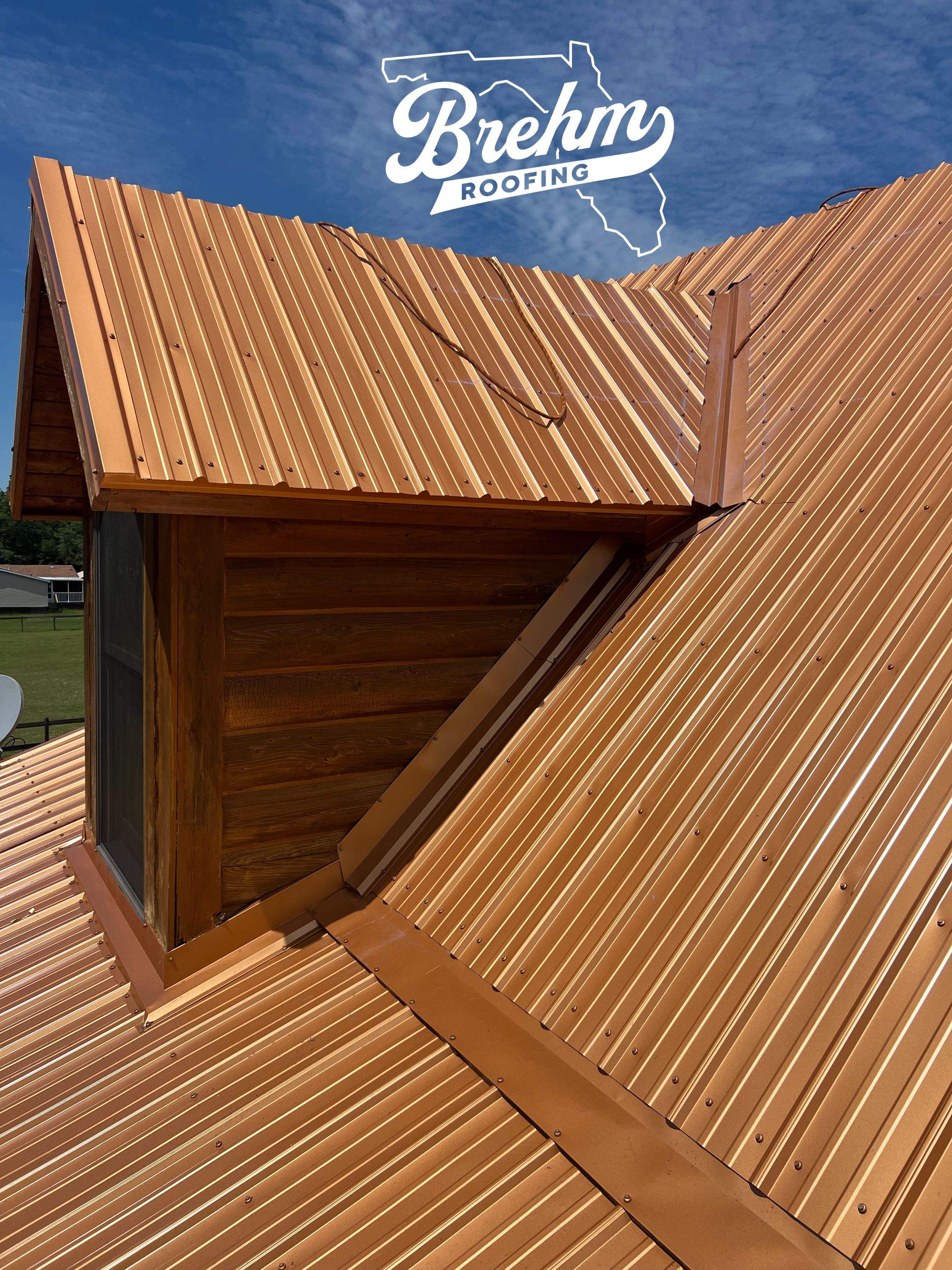 Metal Roof Replacement in Trenton, Florida by Brehm Roofing