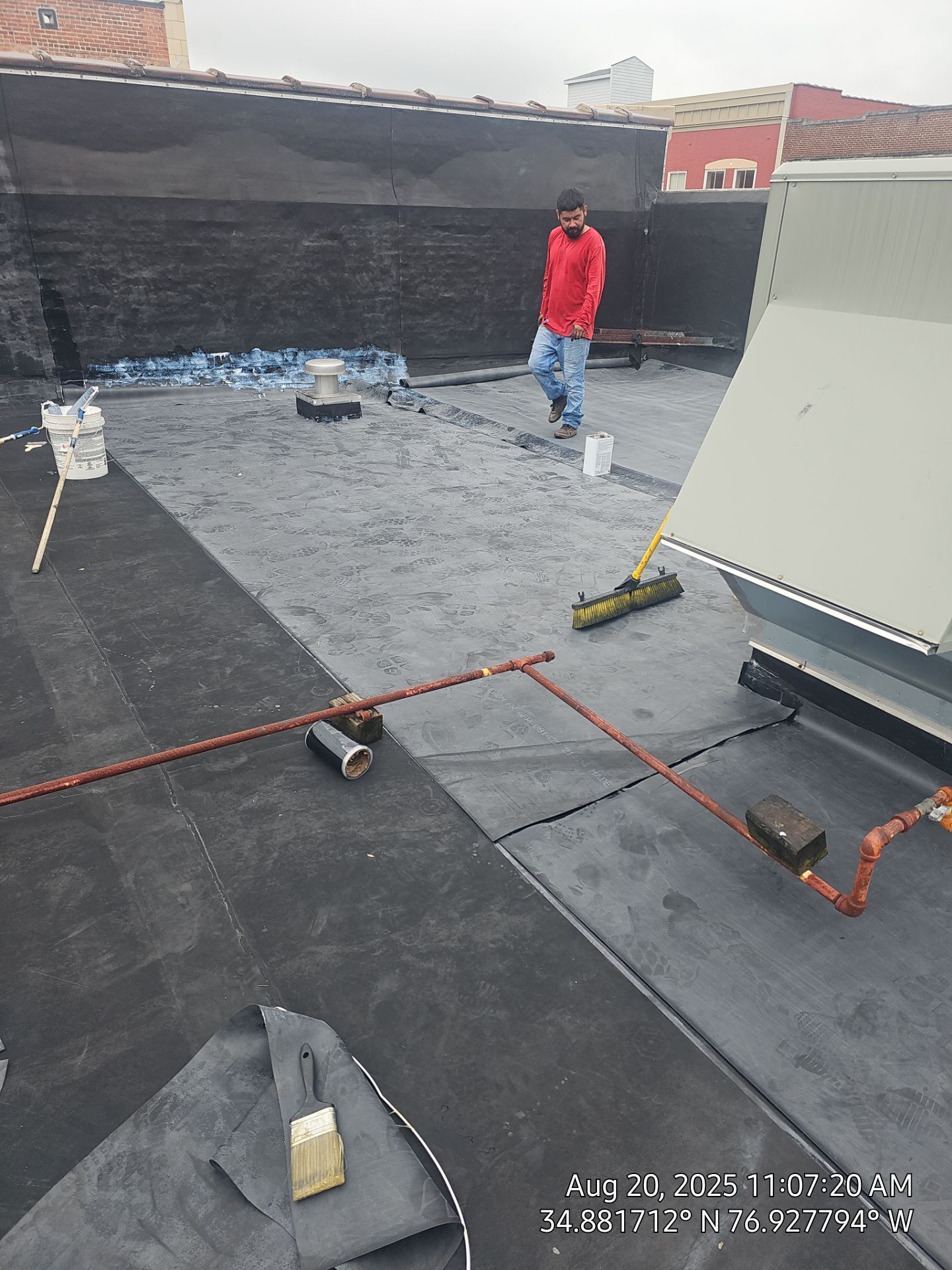 Project in Kinston by Roofing Solutions