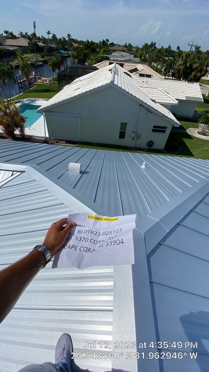 Residential Roofing Installation using Standing Seam Metal by Protek Roofing Heating Air & Solar
