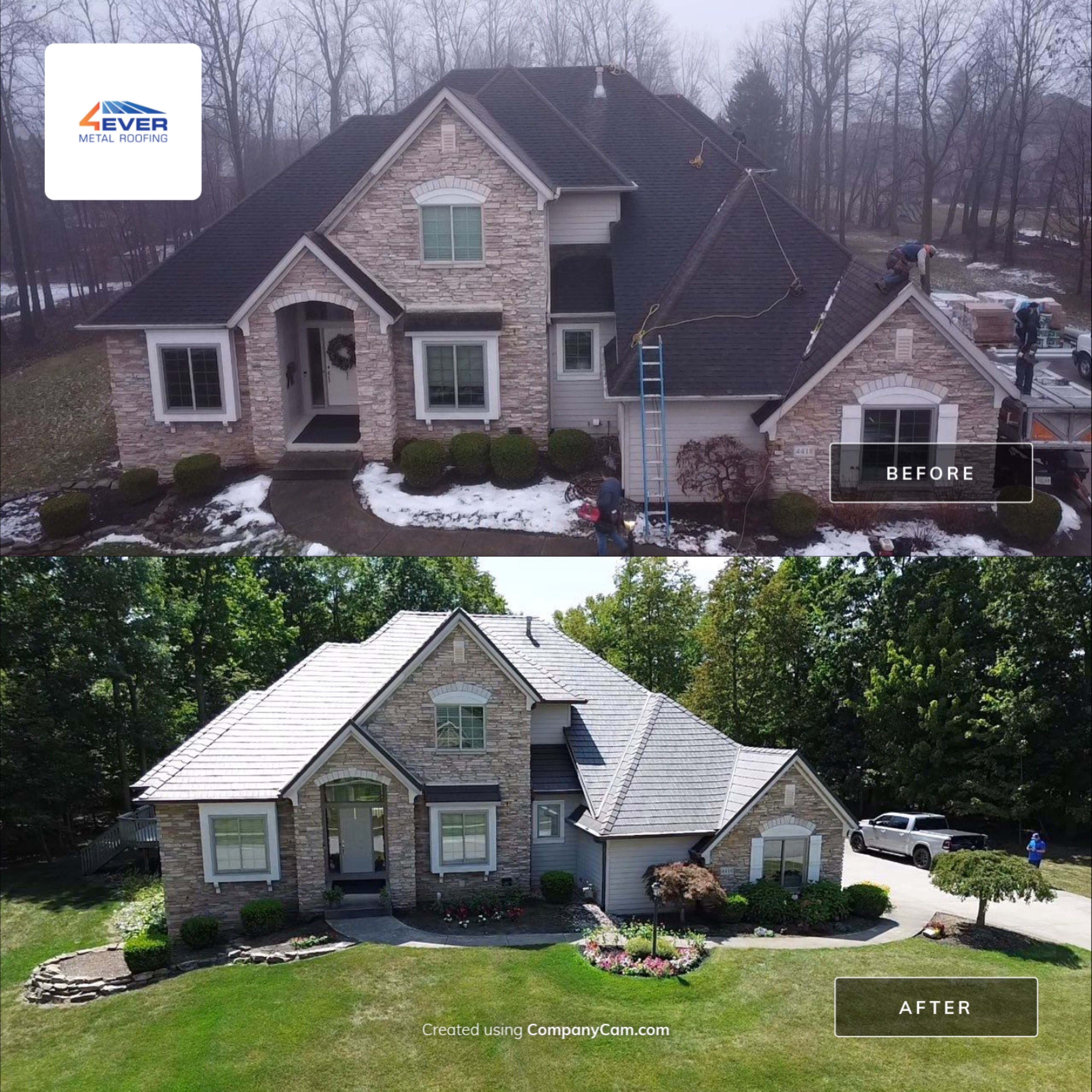 HOA-Approved Metal Shake Roof After Hail Damage – Fort Wayne, IN by 4Ever Metal Roofing