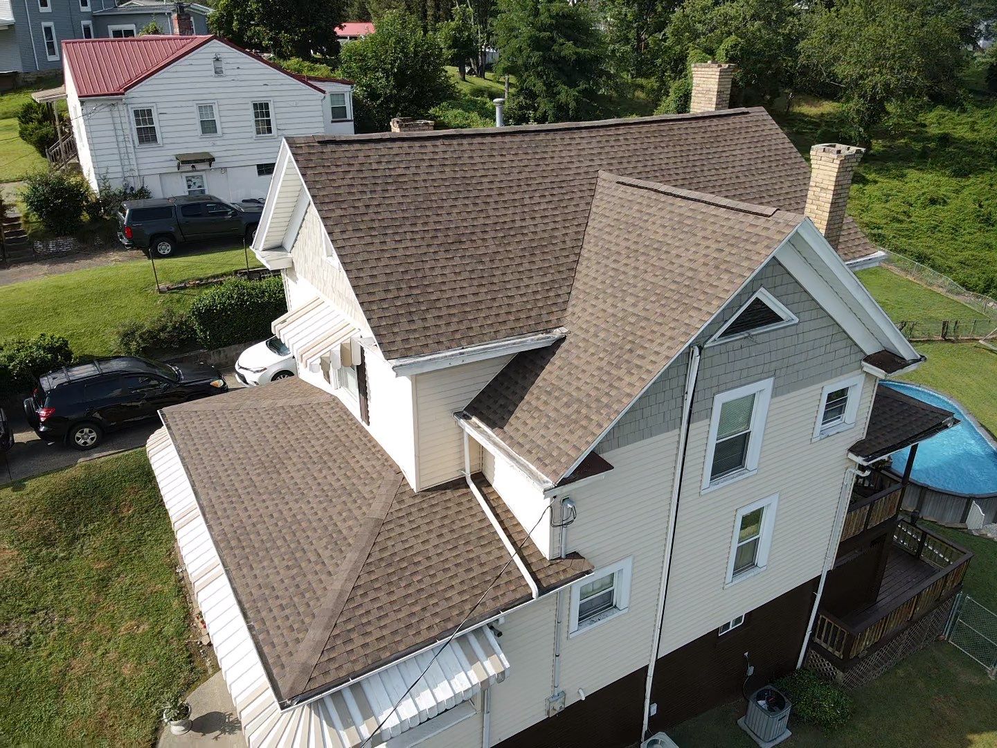 Residential Roofing Installation using GAF Timberline HDZ Barkwood by Rainstoppers Roofing