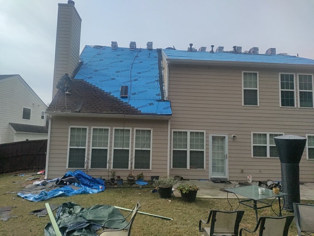 Residential Roofing Installation using Timberline HDZ Hickory  by Inspector Roofing and Restoration