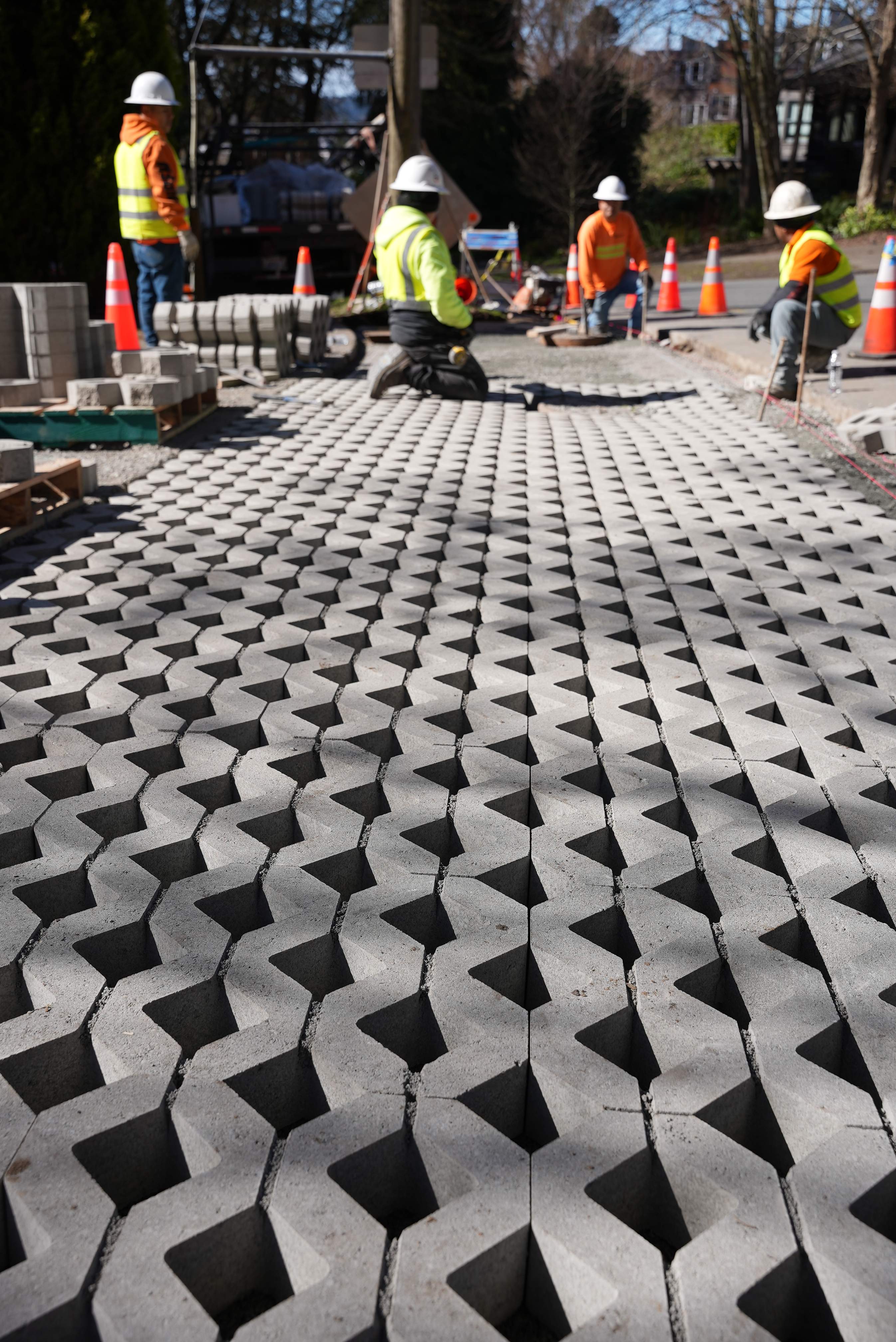 Russell | Turfstone Pavers Driveway  by Jireh Asphalt & Concrete Inc 