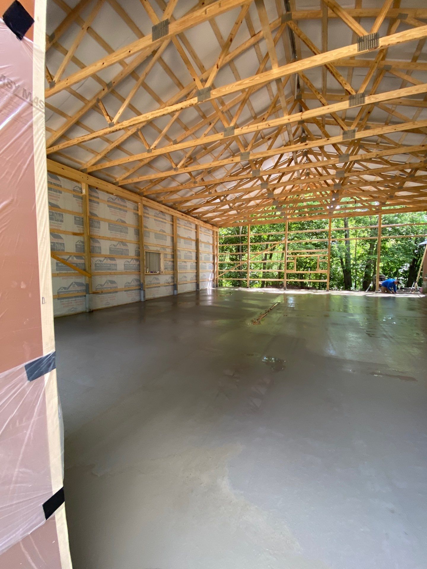 40'x50'x16' Pole Barn Project by The Barn Builders