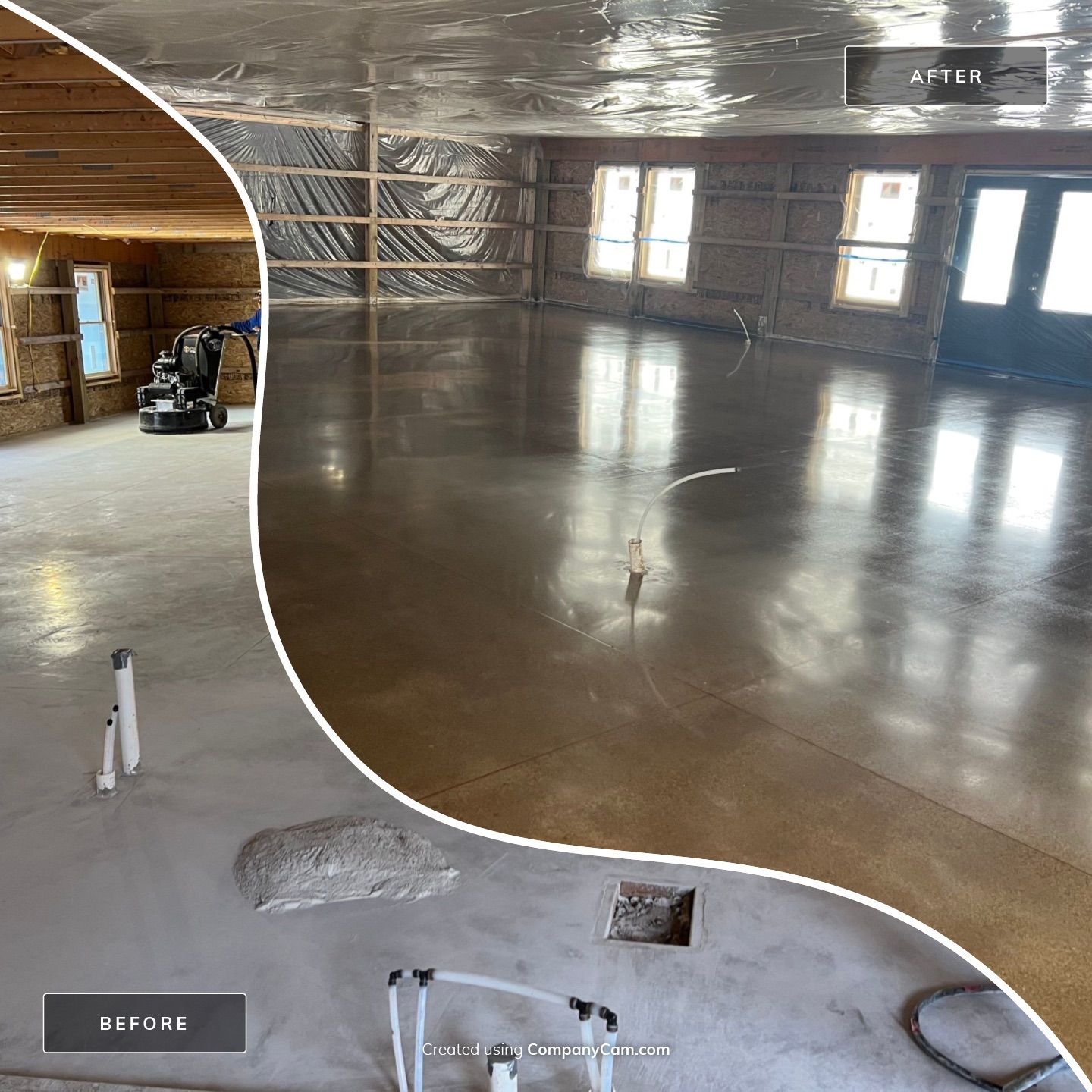 Concrete Polishing Transformation by Gordon Painting