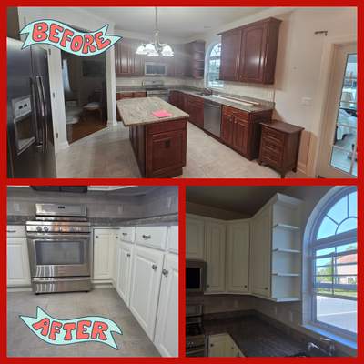 Cabinet Refinishing Project