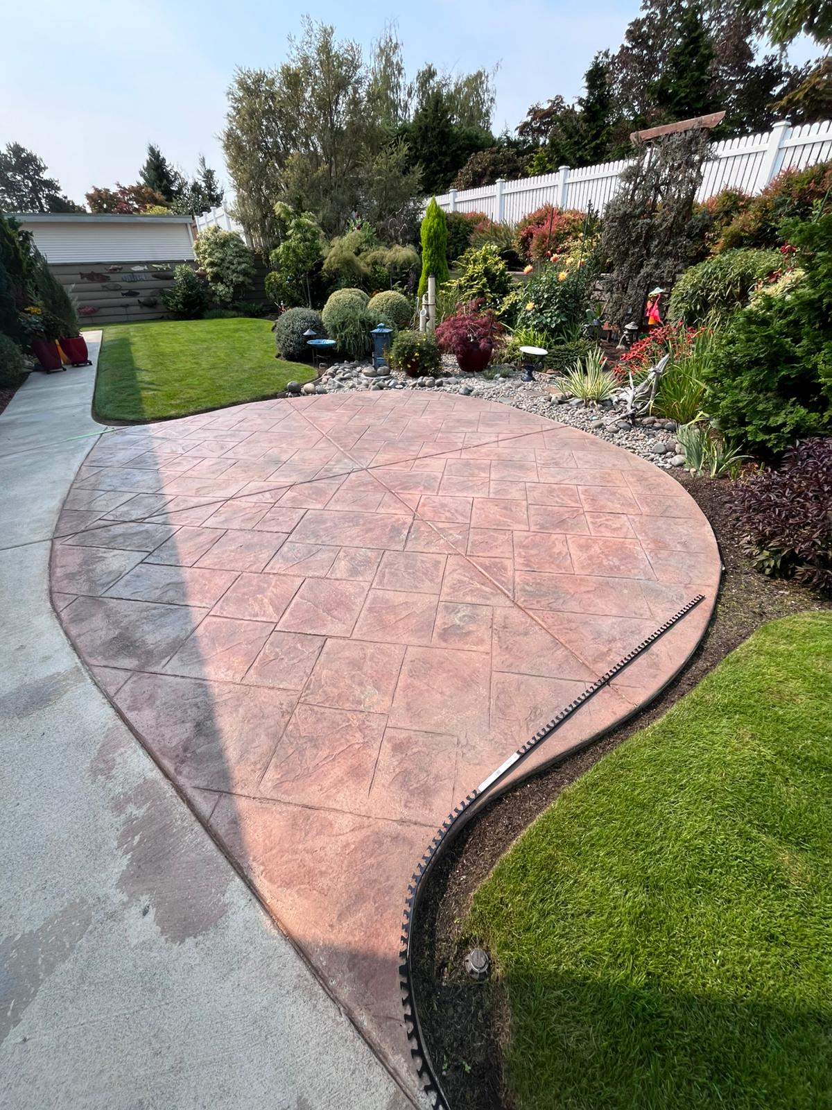 Timeless Charm Patio in Sistine Chapel by Concrete Coating Experts Inc.