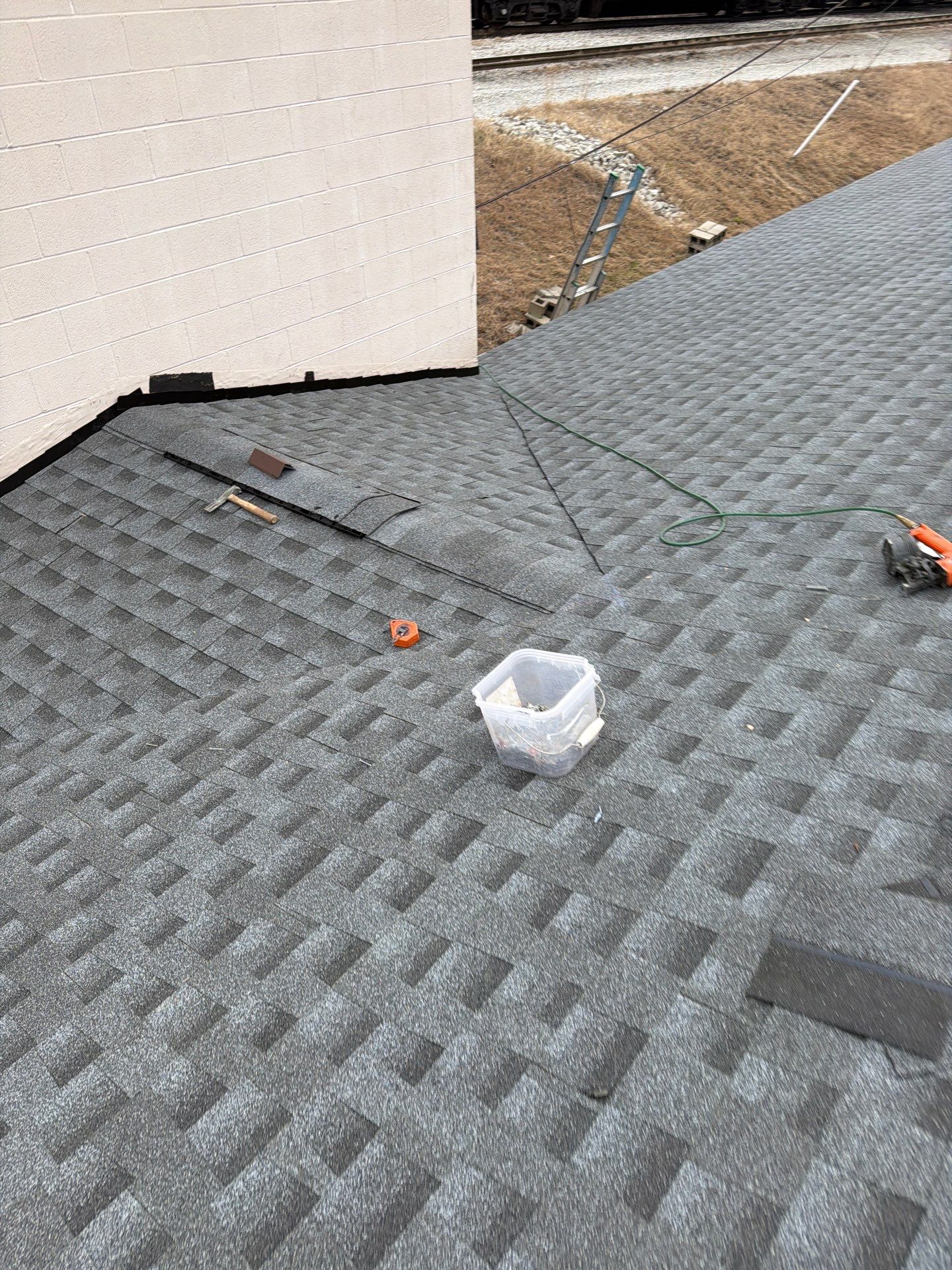 Commercial Roofing Installation using GAF Timberline HDZ Pewter Gray by Rainstoppers Roofing