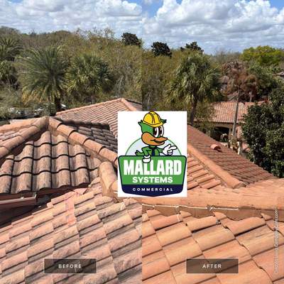 Barrel Tile Roof Cleaning