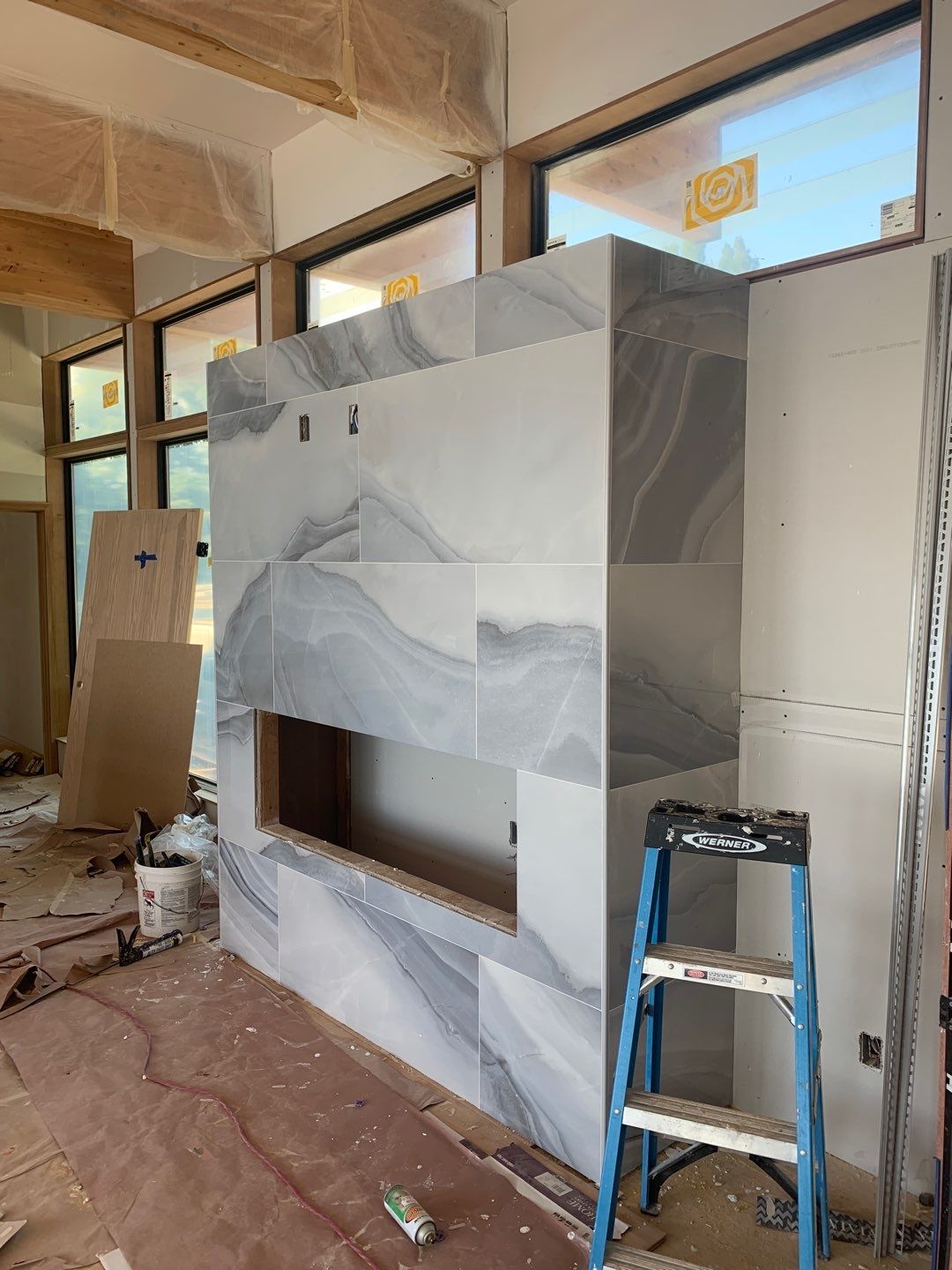 Fireplace Build by Greenspring Construction Services