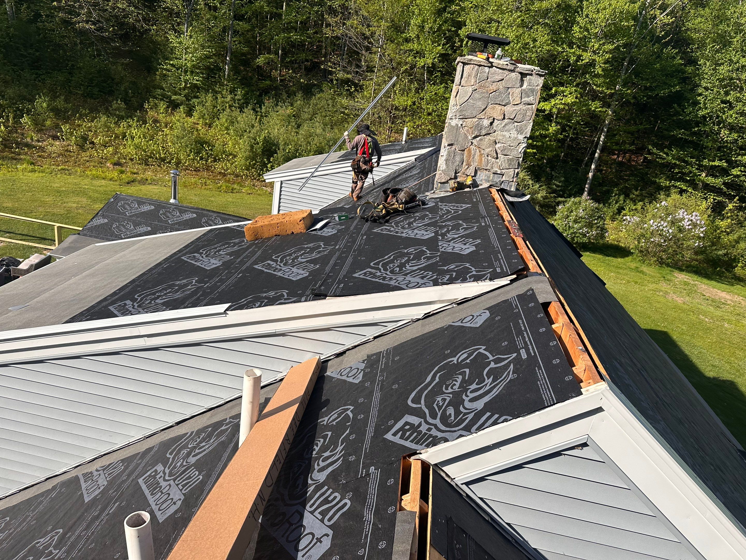 Owens Corning Asphalt Roof Replacement in Deerfield, NH by Tall pine roofing