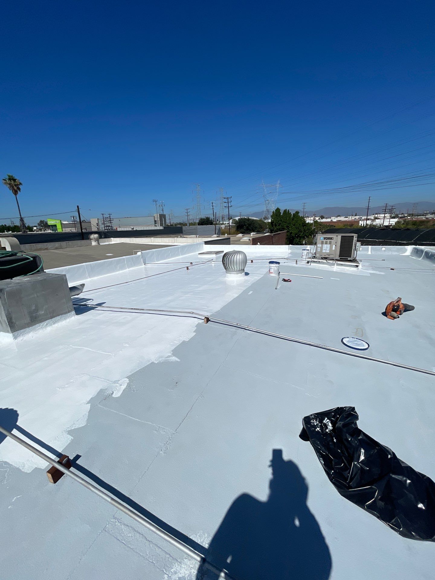 Commercial Silicone Membrane Installation Project by Hull Brothers Roofing