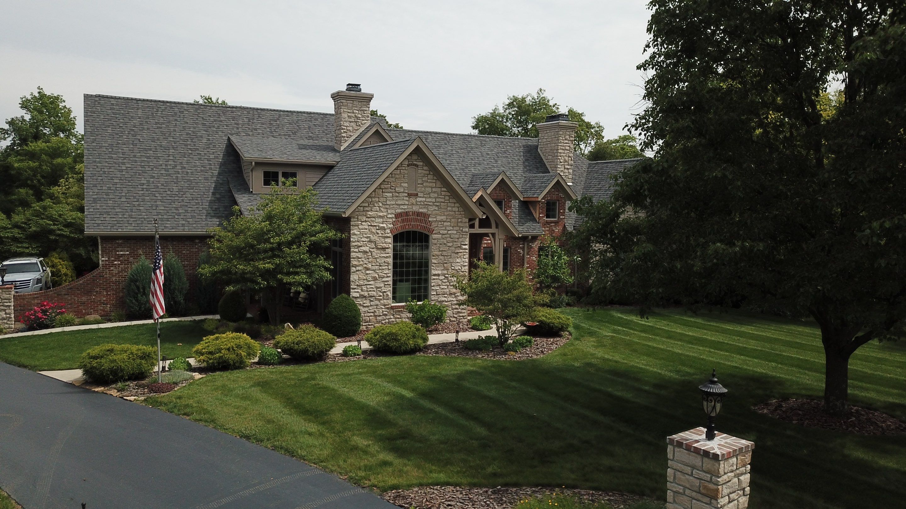 Residential Roofing Installation using Duration Series Shingles - Estate Gray by RoofX 