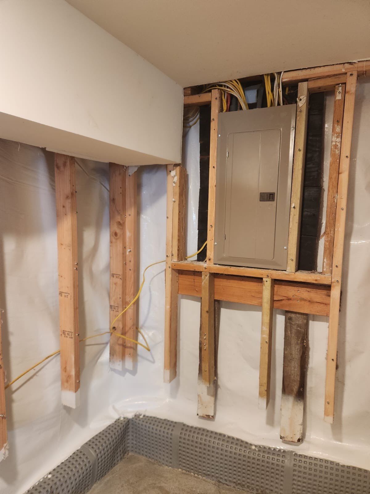 Interior French Drain & Wall Vapor Barrier Boonton NJ by Pure Service Pro, LLC 
