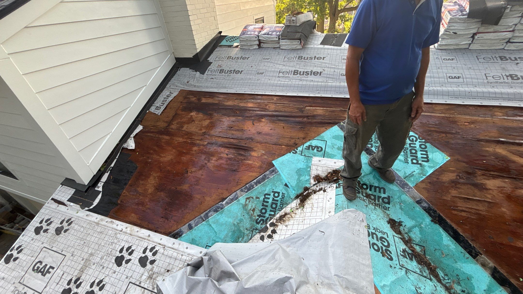 Siding Replacement using Hardie Plank S8 1/4"  Arctic White by 180 Contractors