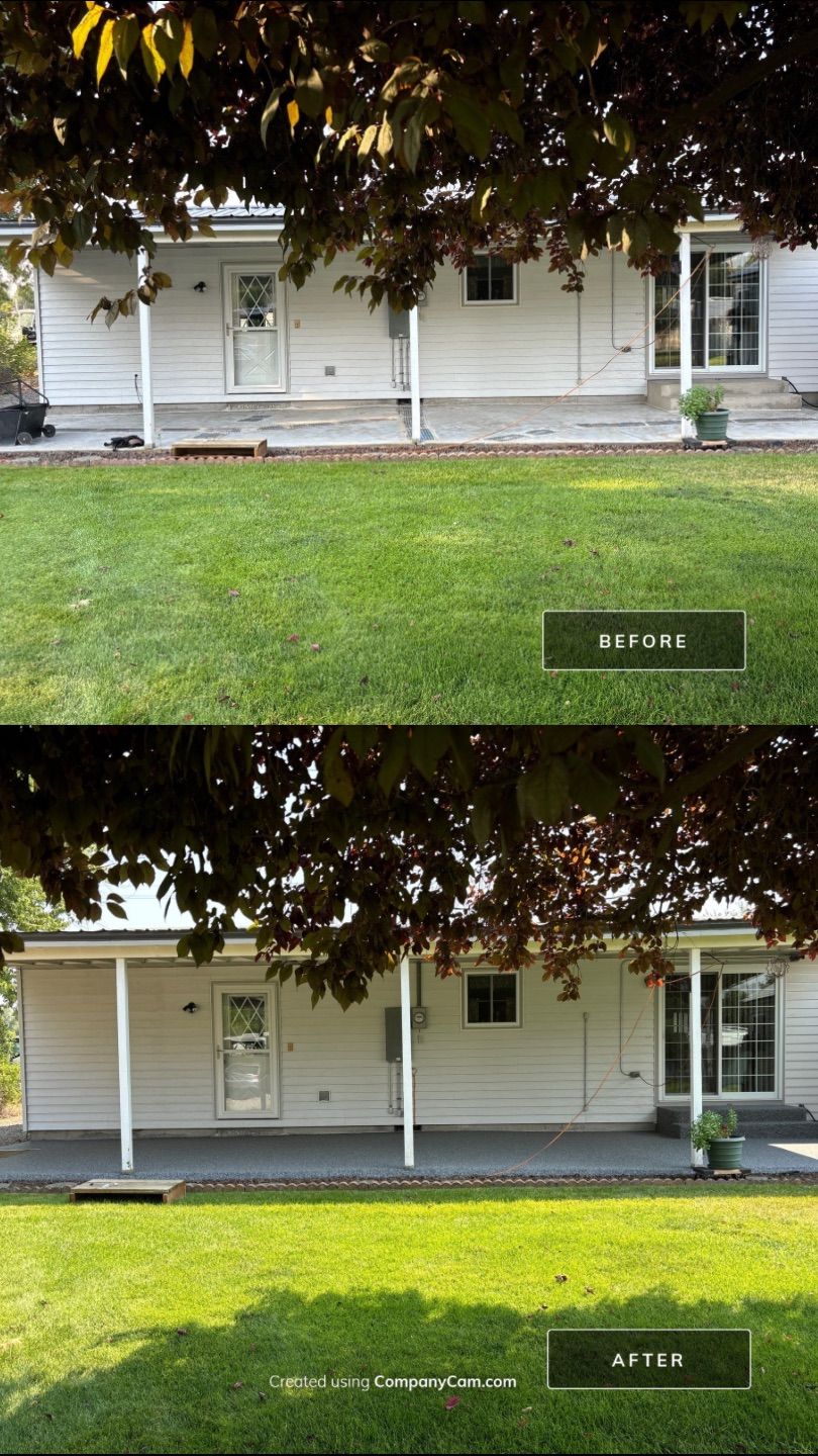 Front and Back Patio Makeover for Oscar by Mr. Mudd Concrete