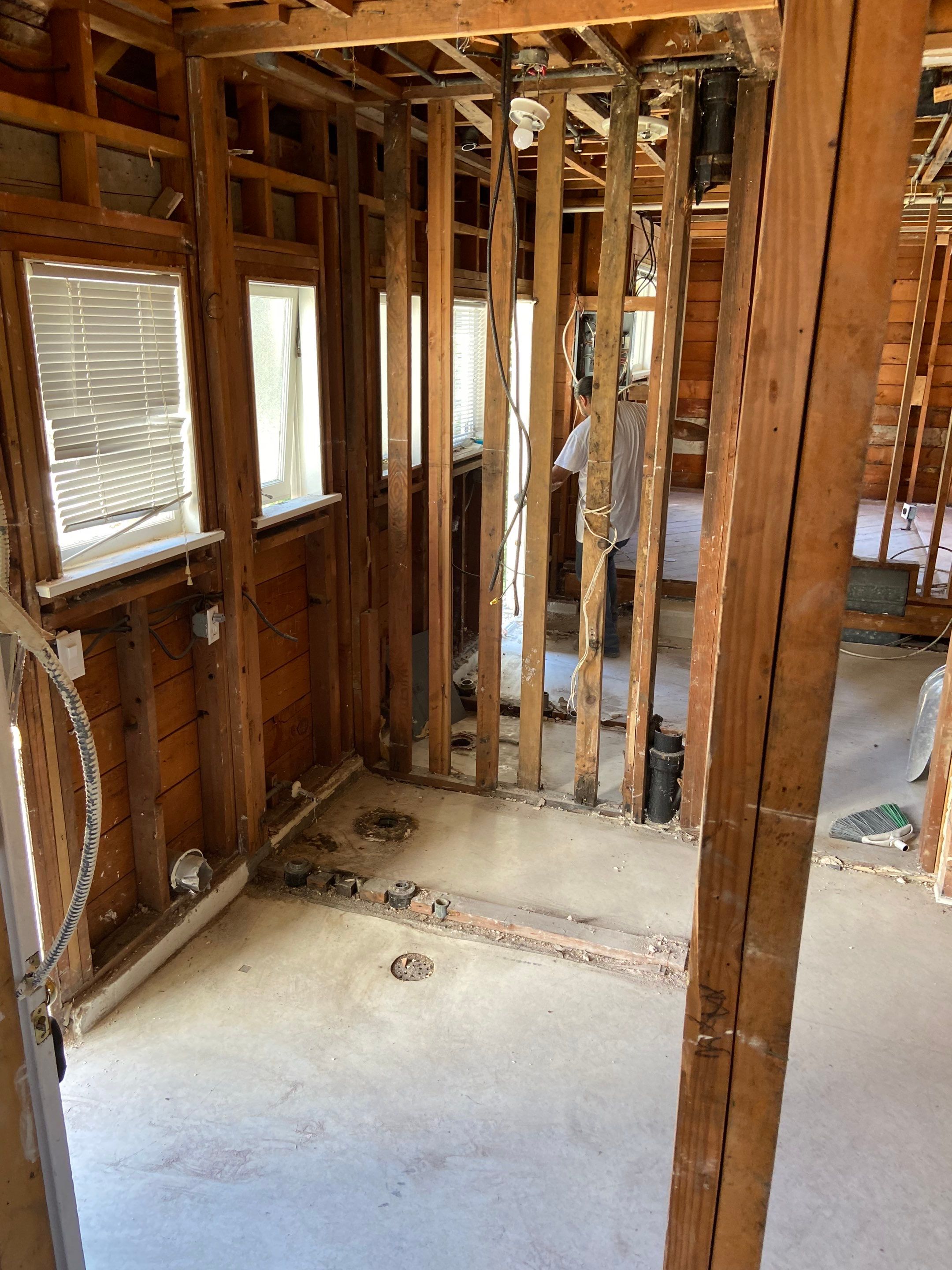 West Seattle interior strip-out of duplex by Sledge Seattle