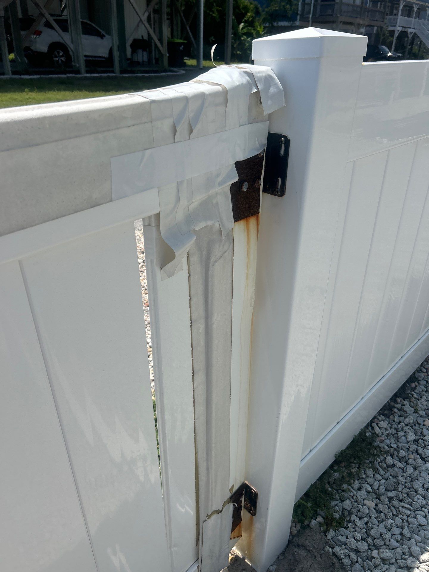 Hamilton Vinyl Privacy Project in Surf City by Superior Fence and Rail