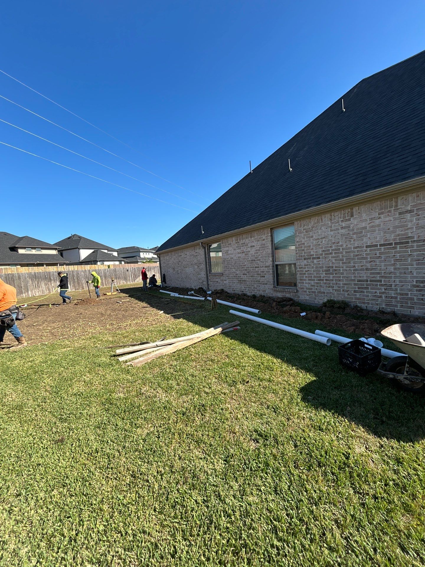 🏀💧 New Basketball Court & Drainage System – Full Backyard Upgrade by Texas Urban Elements