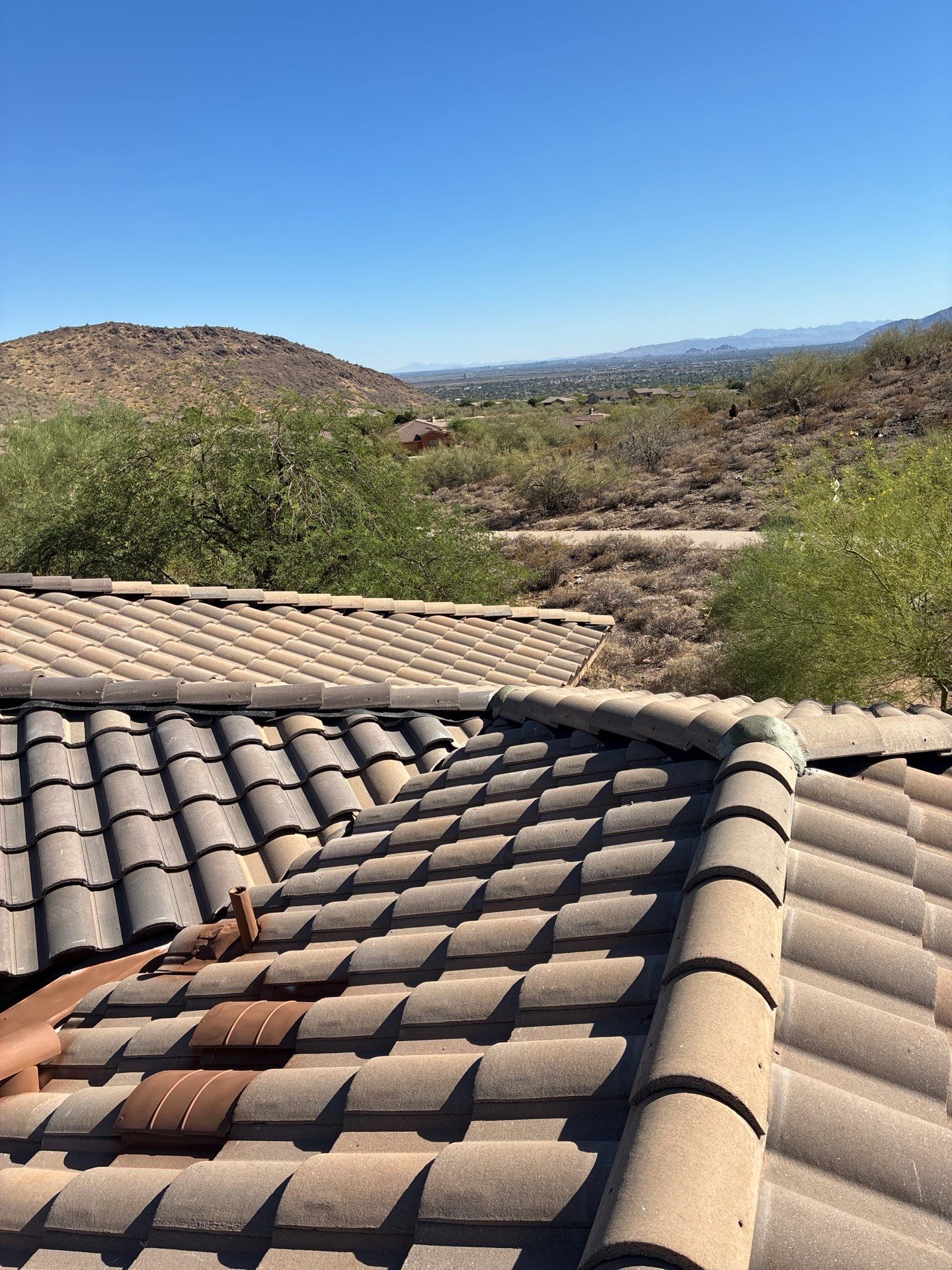 New underlayment and tile reset in Scottsdale. by Weather-Tite Roofing